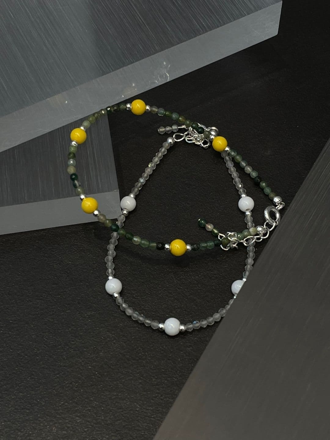 Silver 925 Ceramic Cubic Handmade Bracelet B260545081 - 이미지 7