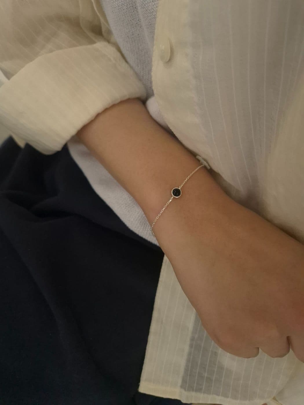 Silver 925 Simple Chain Bracelet B260544912 - 이미지 5