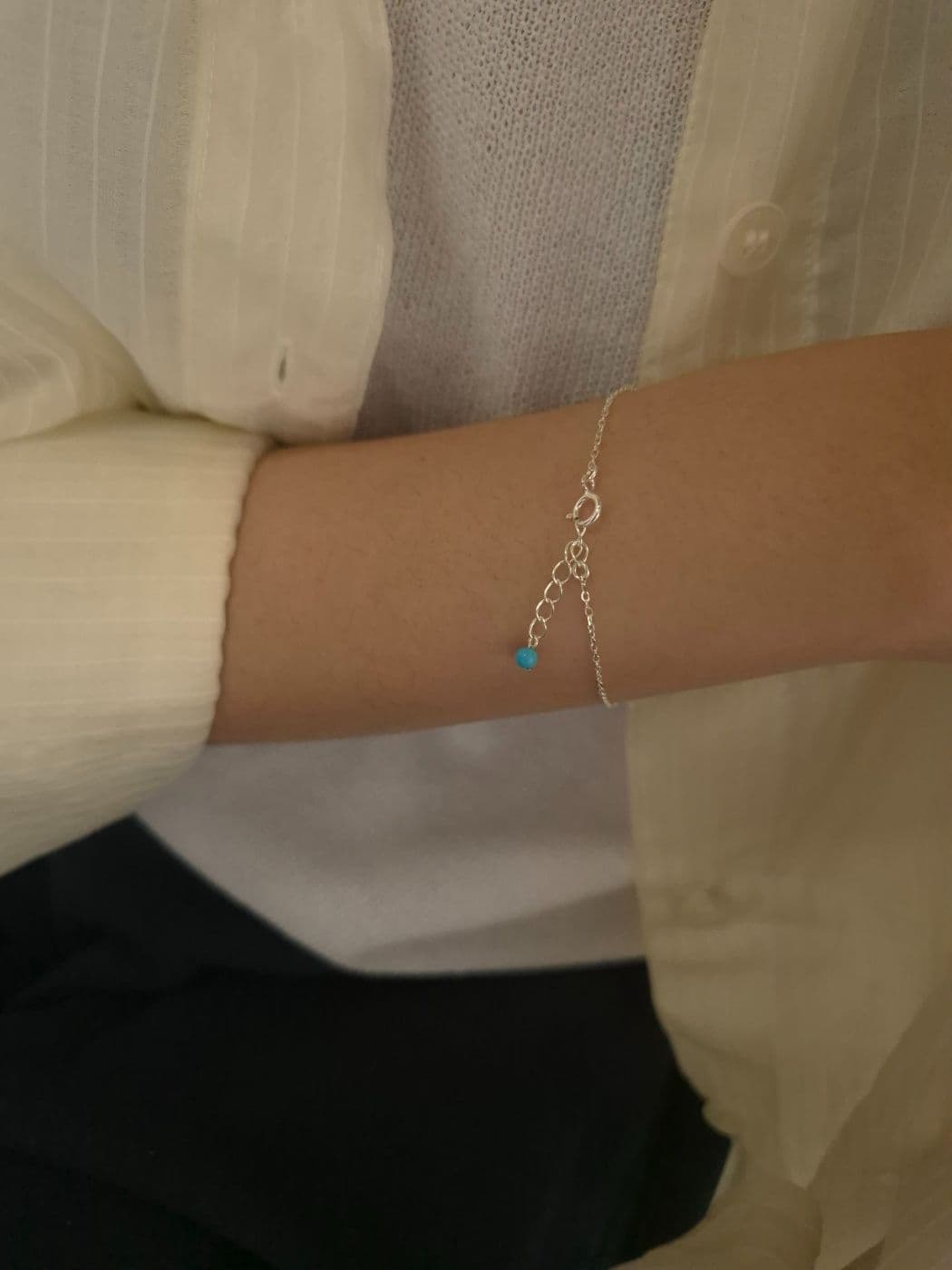 Silver 925 Simple Chain Bracelet B260544912 - 이미지 3