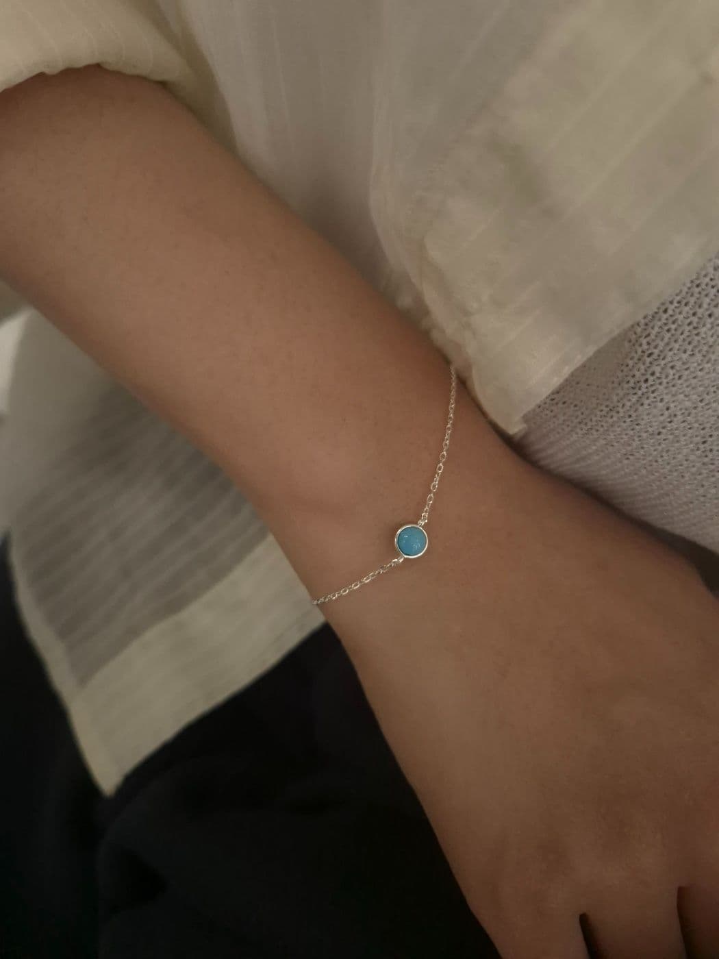 Silver 925 Simple Chain Bracelet B260544912 - 이미지 2