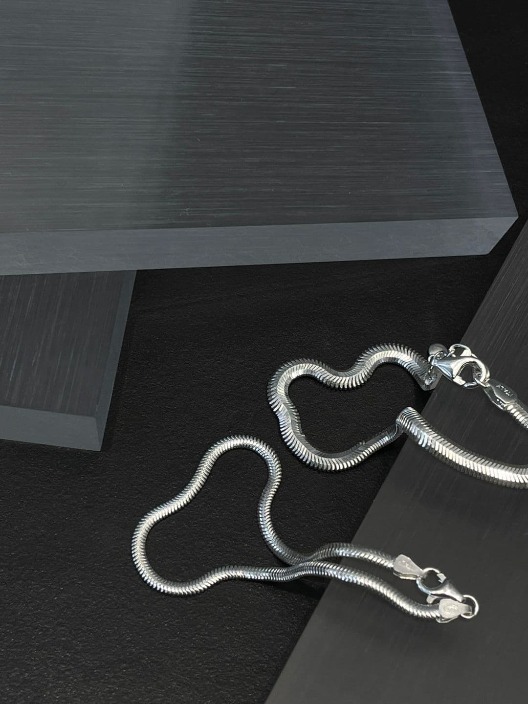 Silver 925 2.5-4mm Wide Snake Chain Bracelet B260479805 - 이미지 7