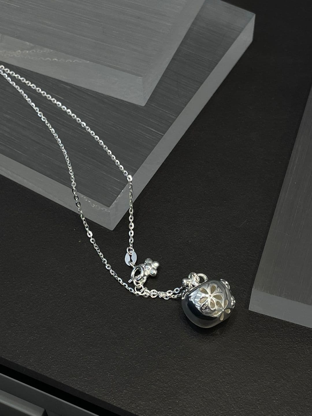 Silver 925 40-70cm Apple Flower Pendant Necklace N260544997 - 이미지 8