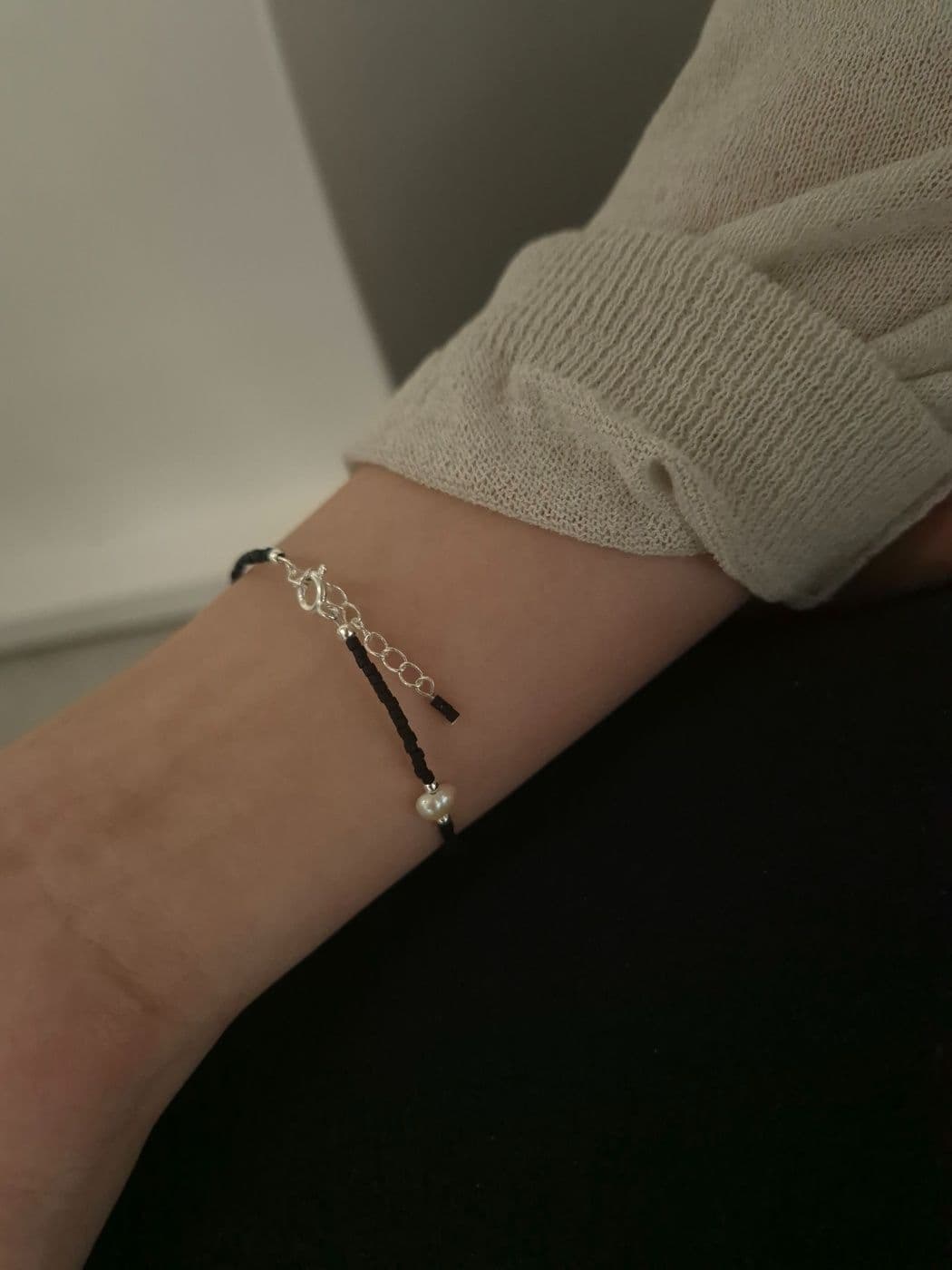 Silver 925 Freshwater Pearl Handmade Bracelet B220733357 - 이미지 5