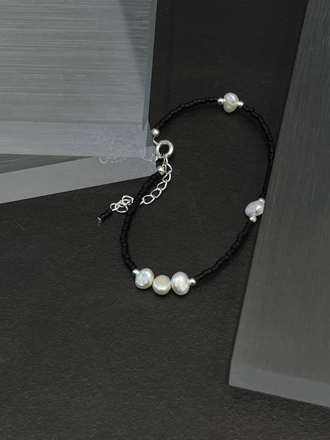 Silver 925 Freshwater Pearl Handmade Bracelet B220733357 - 이미지 6