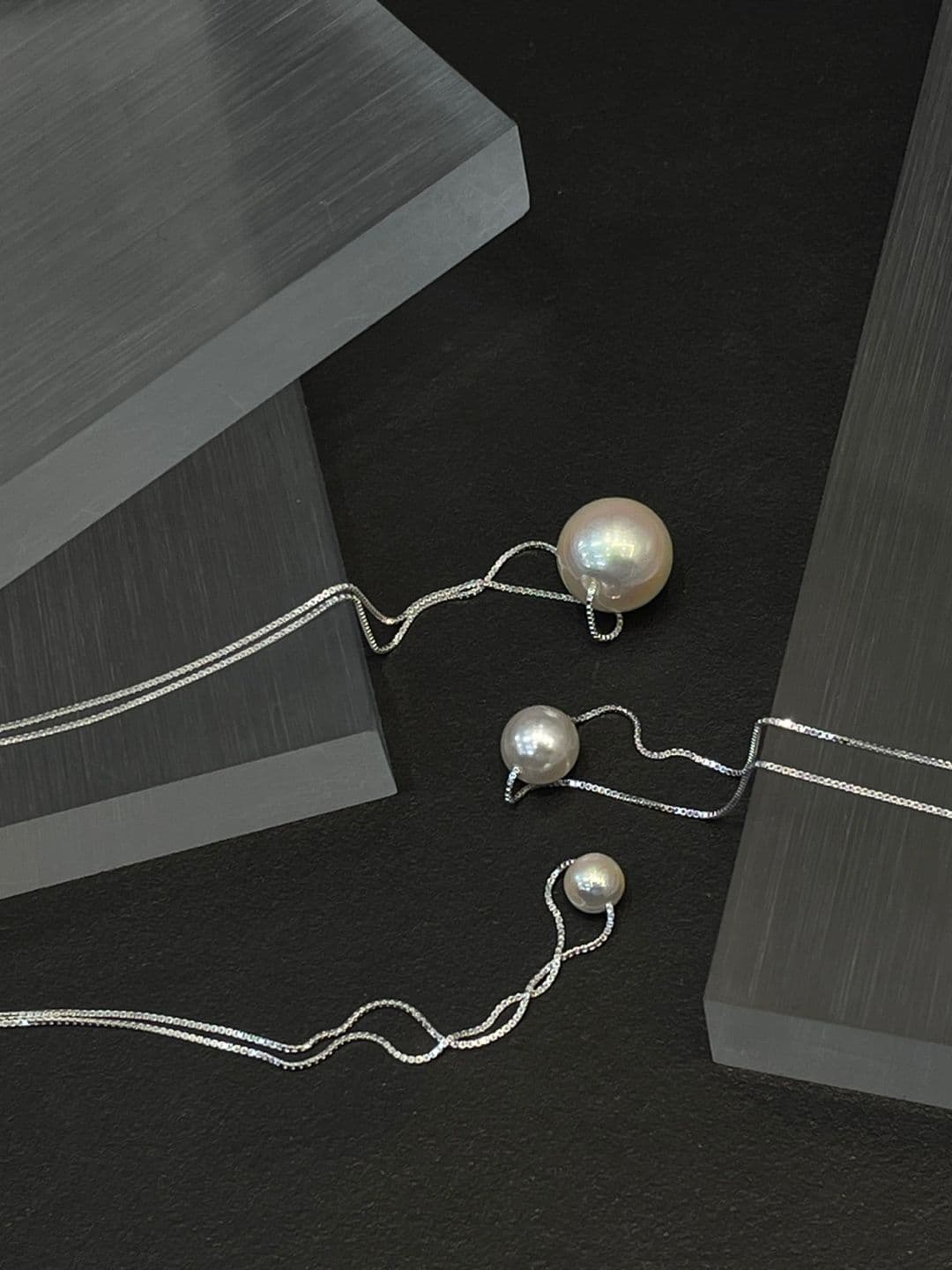 Silver 925 6-8-10mm Pearl Necklace N230768289 - 이미지 6