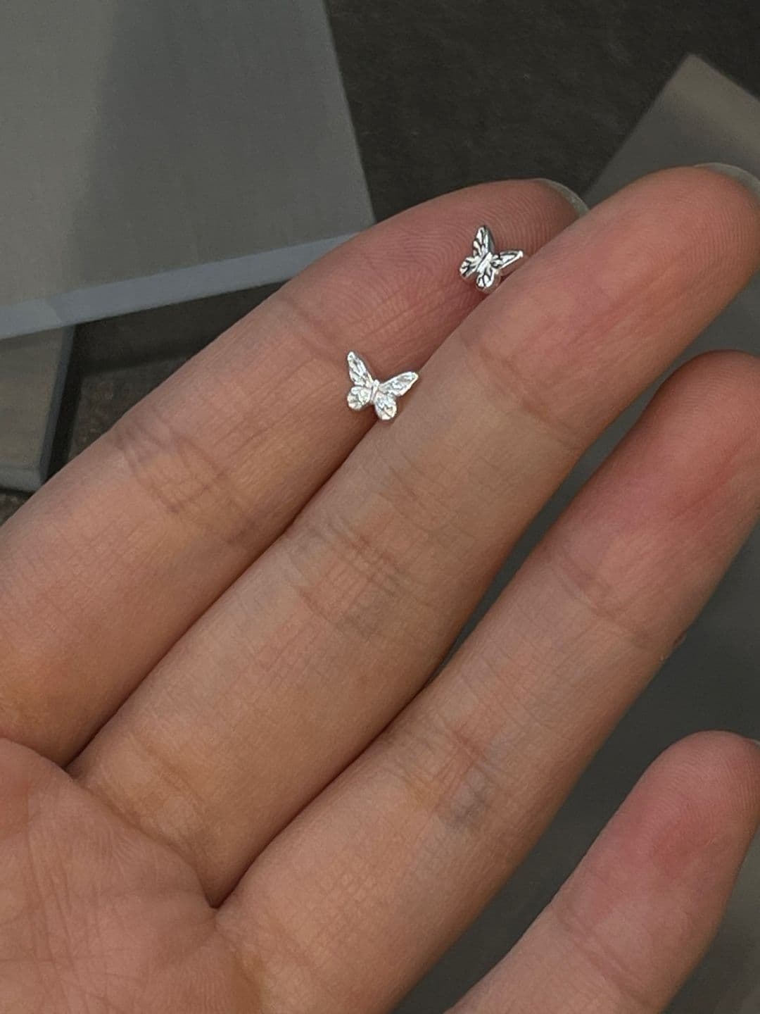 Silver 952 Butterfly Piercing P211248168 - 이미지 4