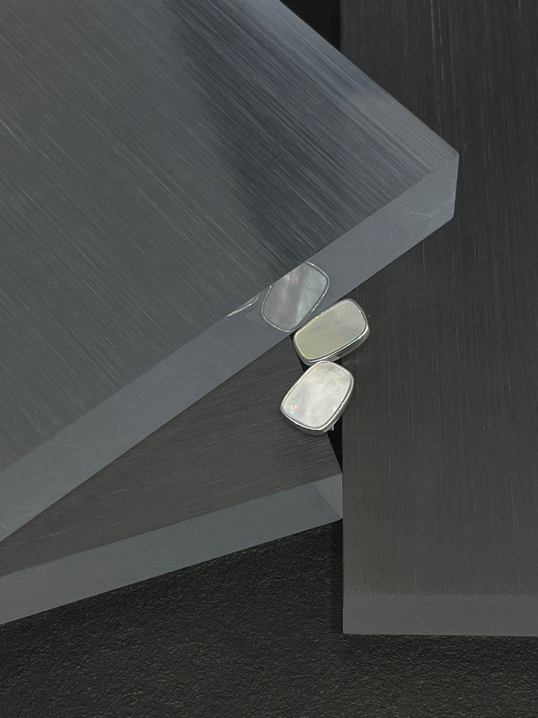 Silver 925 Mother-of-Pearl Flat Post Earrings E220318736 - 이미지 5
