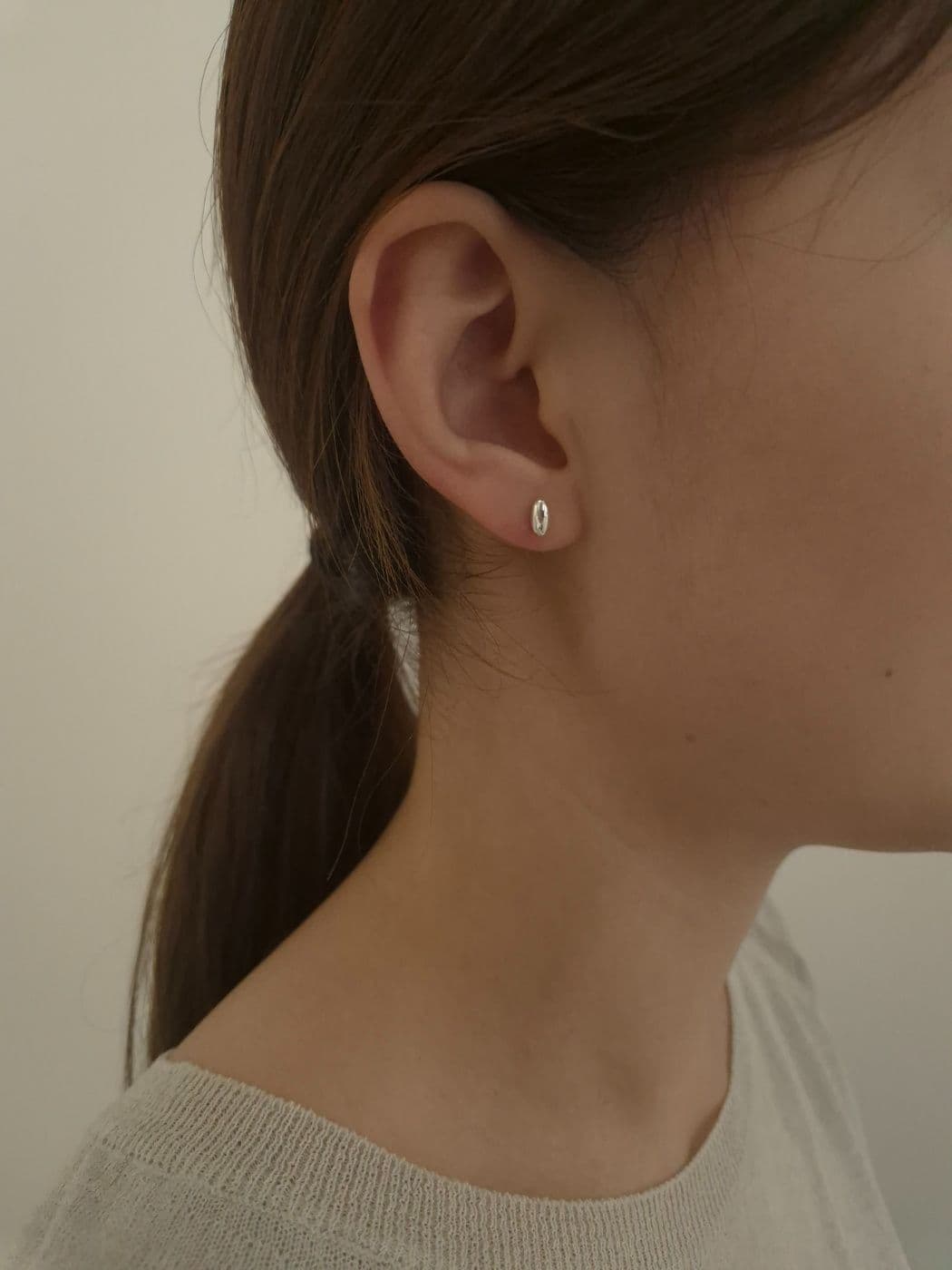 Silver 925 Cute Tiny Earrings E240330168 - 이미지 3