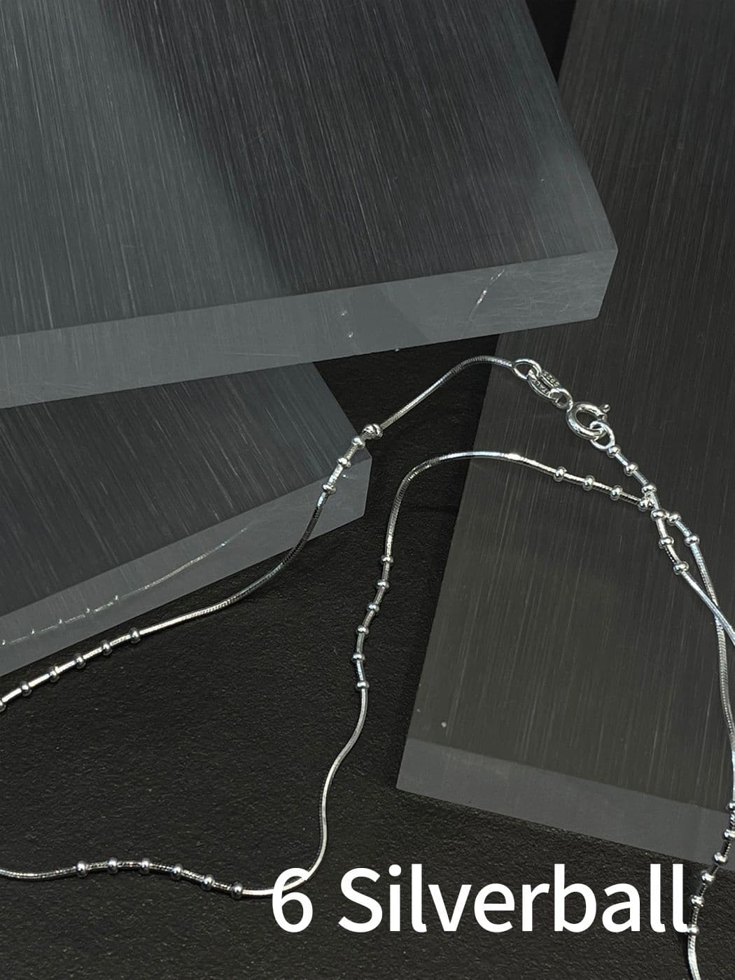 Silver 925 2-6 Silver Ball Necklace N260550915 - 이미지 17