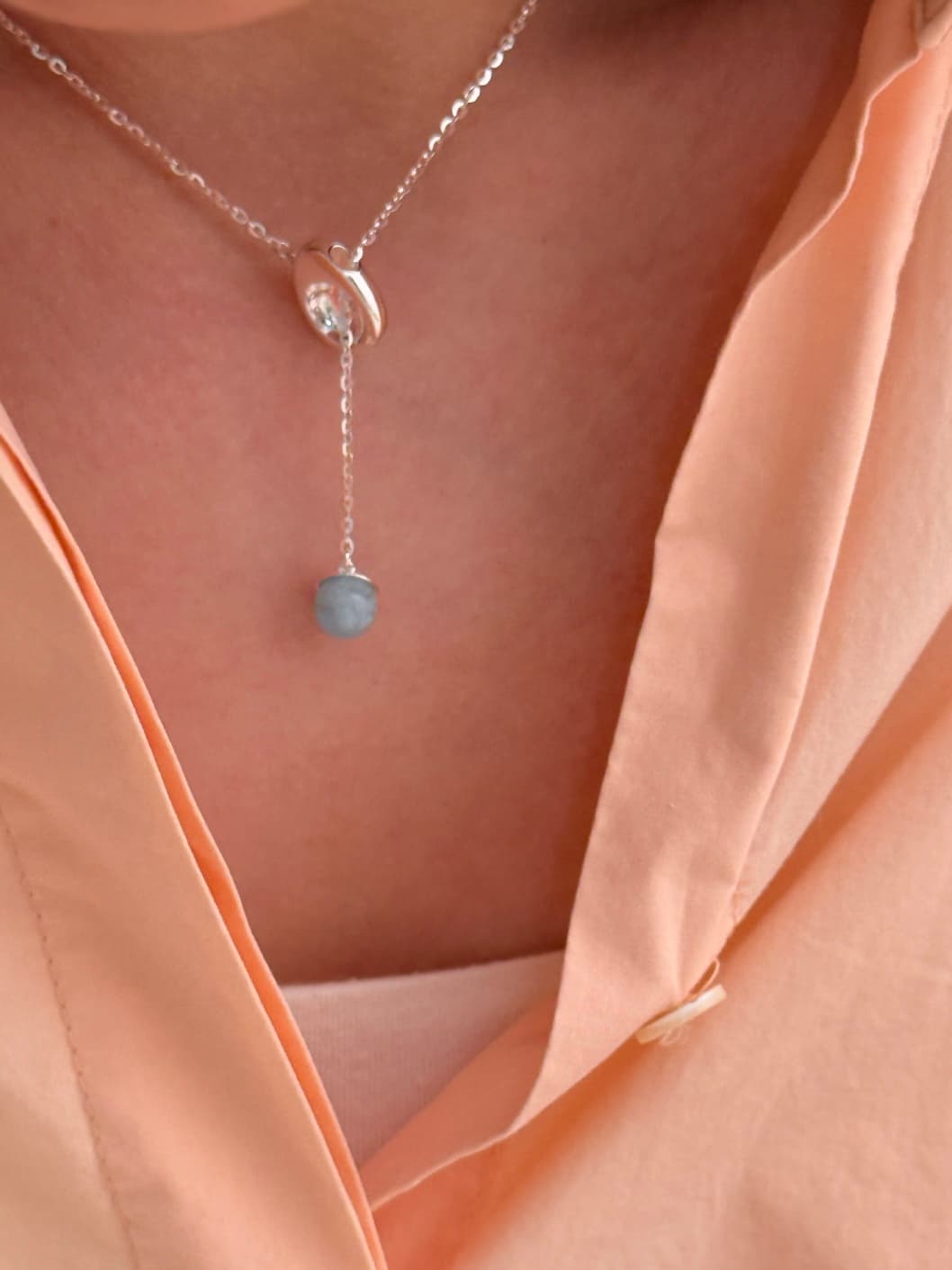 Silver 925 Gemstone Tray Chain Necklace N260579535 - 이미지 4