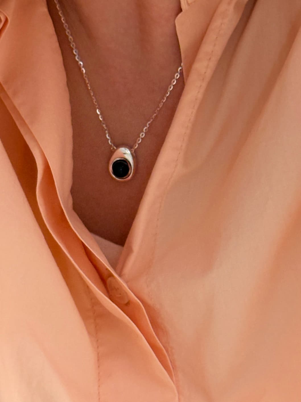 Silver 925 Gemstone Tray Chain Necklace N260579535 - 이미지 5