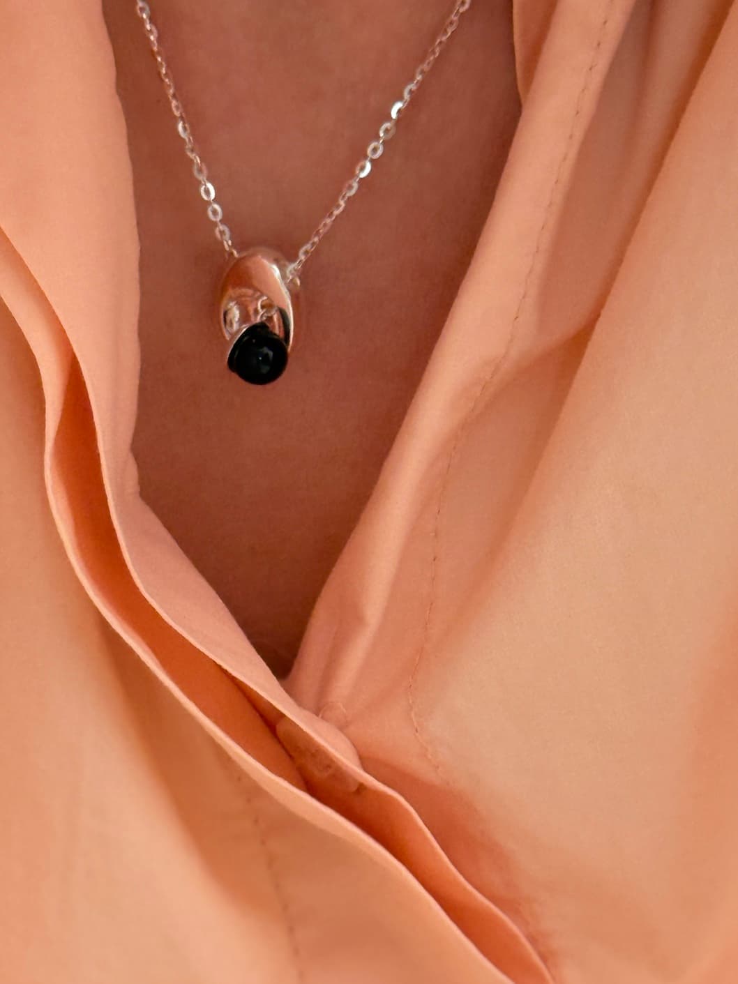 Silver 925 Gemstone Tray Chain Necklace N260579535 - 이미지 6