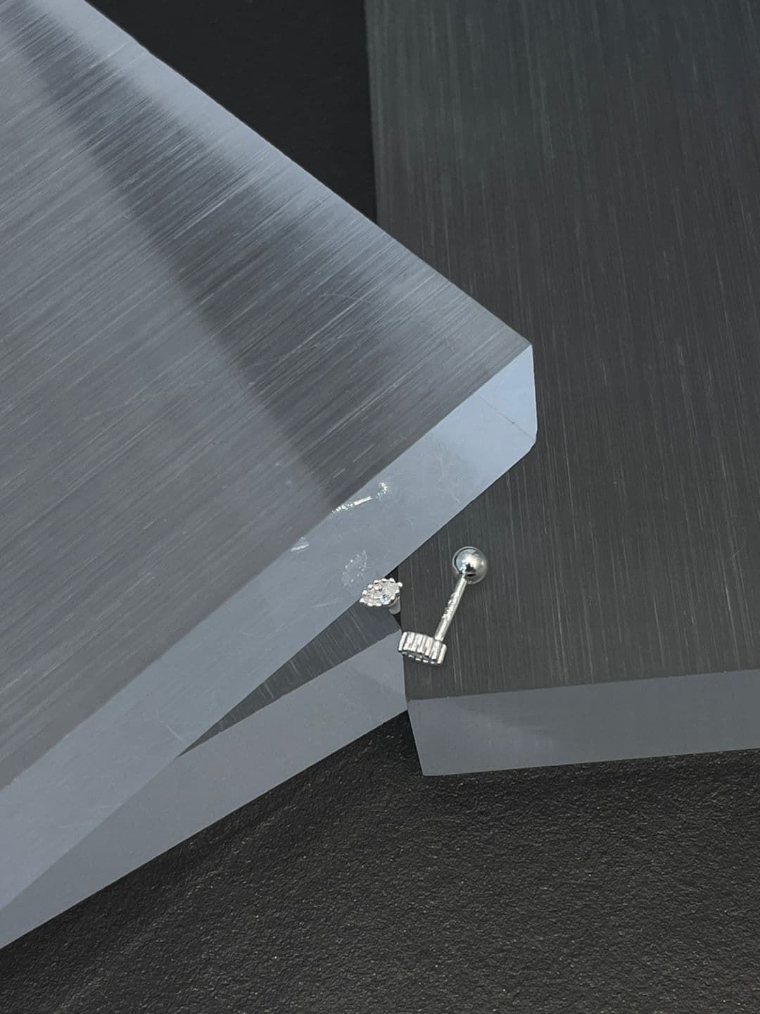 Silver 925 Teardrop Cubic Earrings Piercing E260531877 - 이미지 10