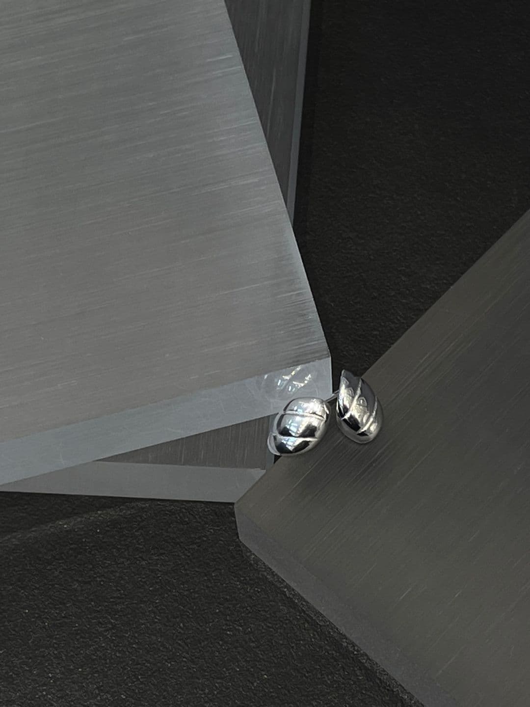Silver 925 Croissant Post Earrings E240132315 - 이미지 4