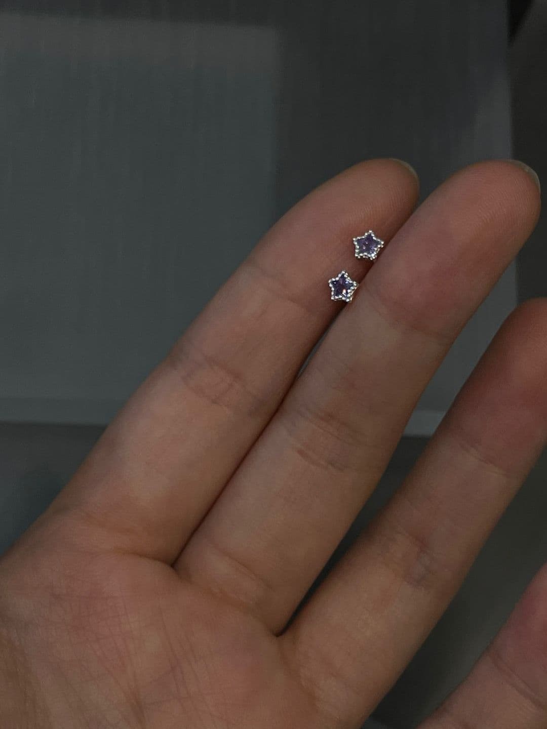 Silver 925 Colorful Star Cubic Piercing P211297184 - 이미지 3
