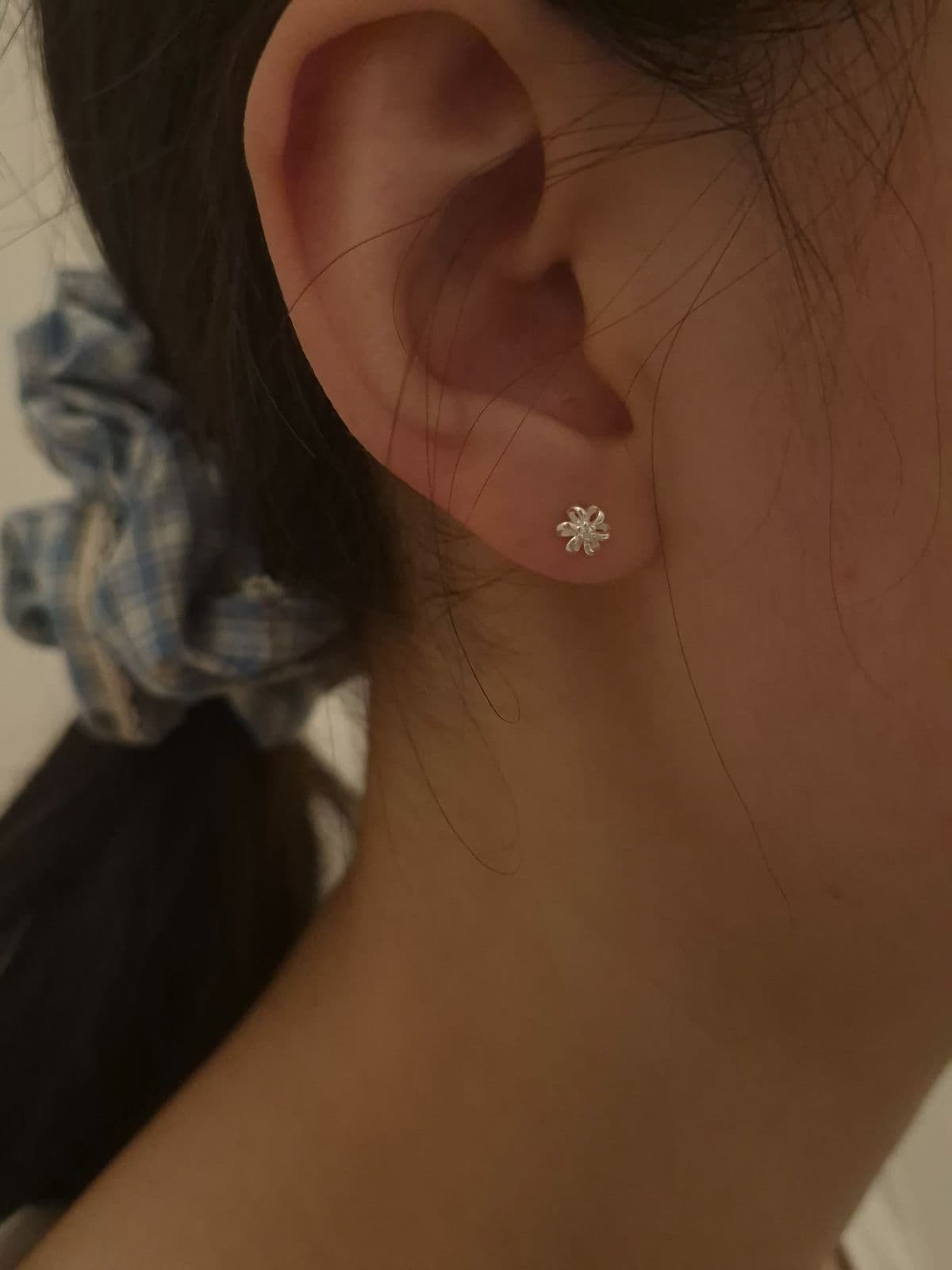 Silver 925 Small Flower Post Earrings E230788970 - 이미지 1