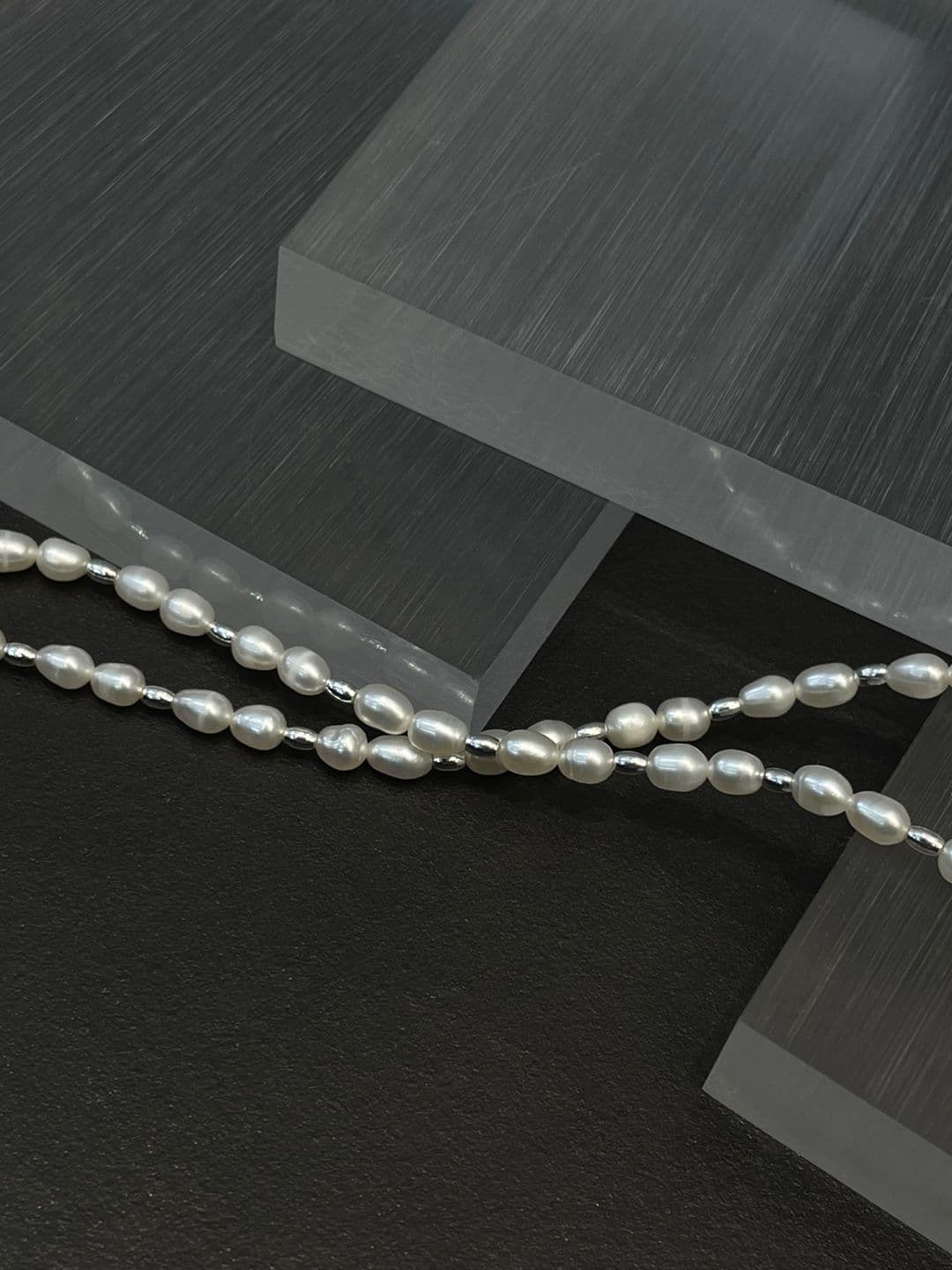 Silver 925 Freshwater Pearl Silver Ball Necklace N241255723 - 이미지 7