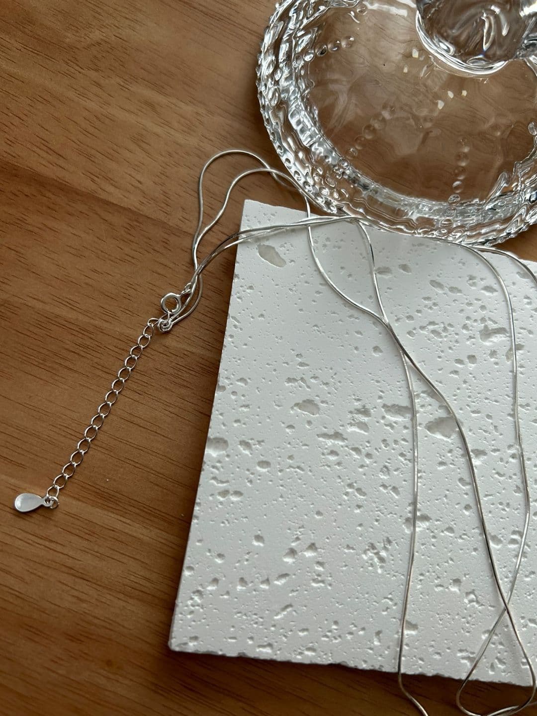 Silver 925 Double-Strand Layered Y-Line Necklace N241188923 - 이미지 4
