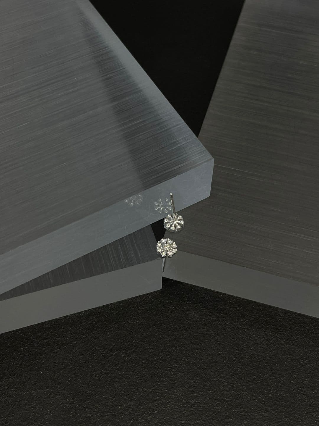 Silver 925 Snowflake Cubic Earrings Piercing P260555233 - 이미지 9