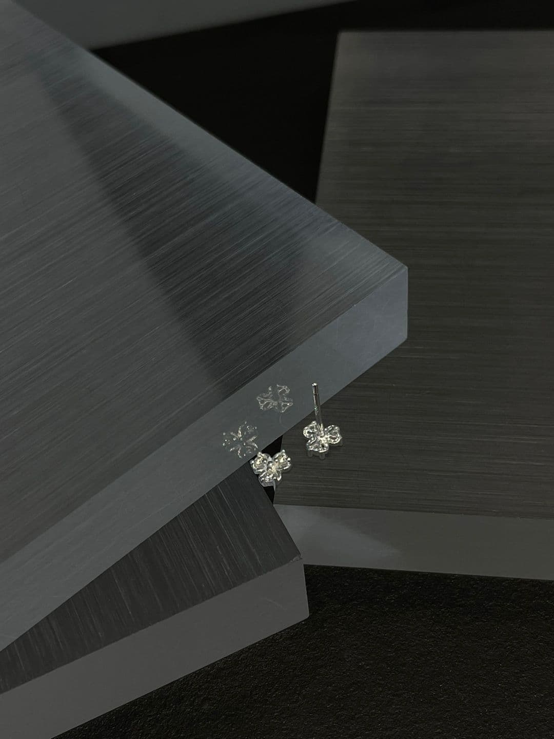 Silver 925 Flower Cubic Earrings Piercing P260572434 - 이미지 10