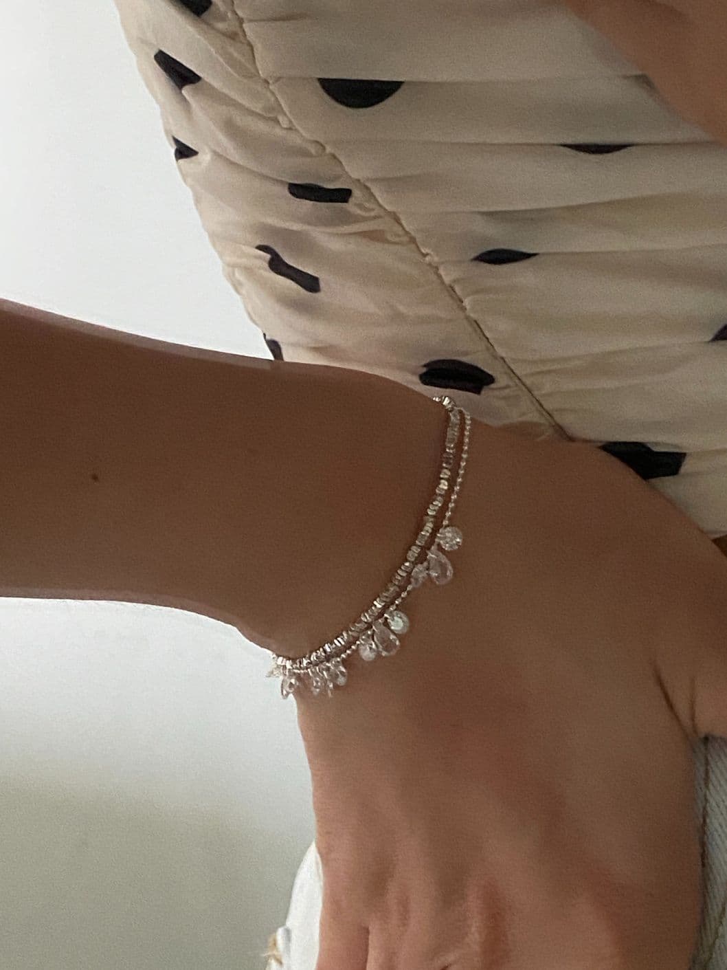Silver 925 Cubic Silver Ball Bracelet B240775244 - 이미지 1