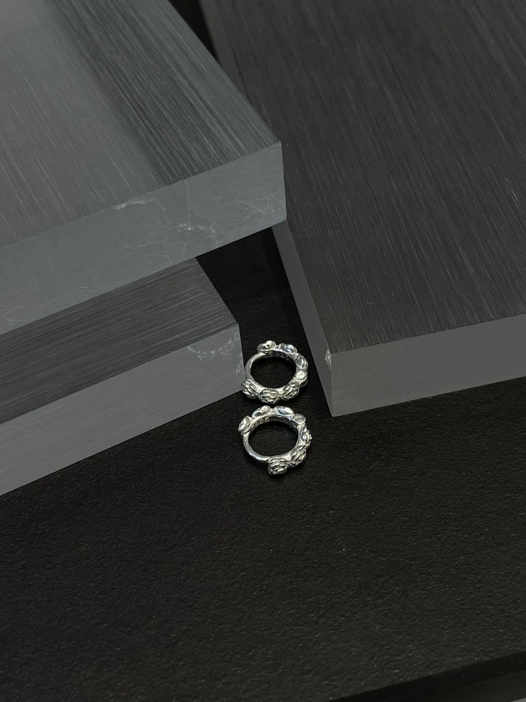 Silver 925 Rose Flower 11mm One-Touch Earrings E260657497 - 이미지 6
