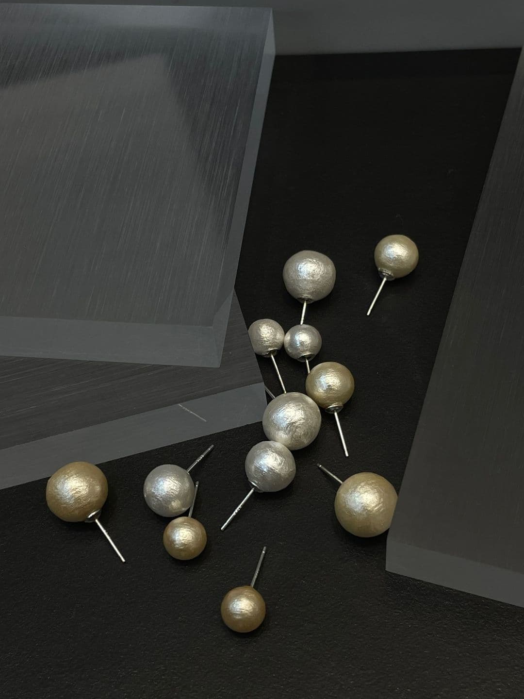 Silver 925 Classic Cotton Pearl Earrings E221002187 - 이미지 7