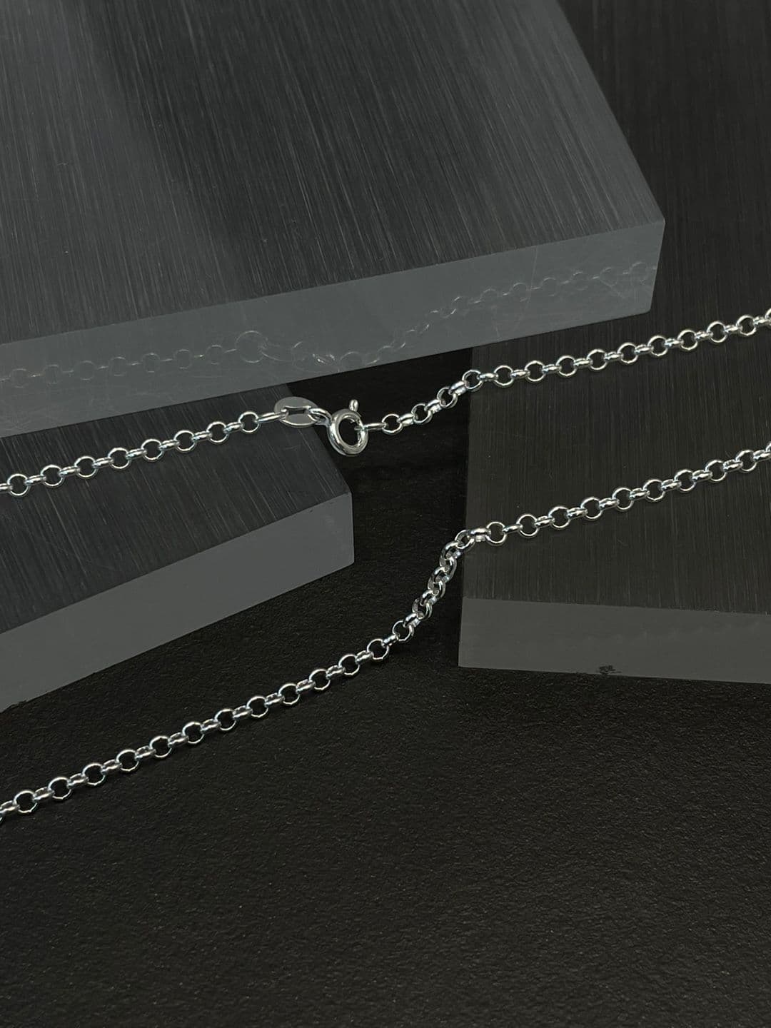 Silver 925 2.5mm Circle Chain Necklace N260607302 - 이미지 4