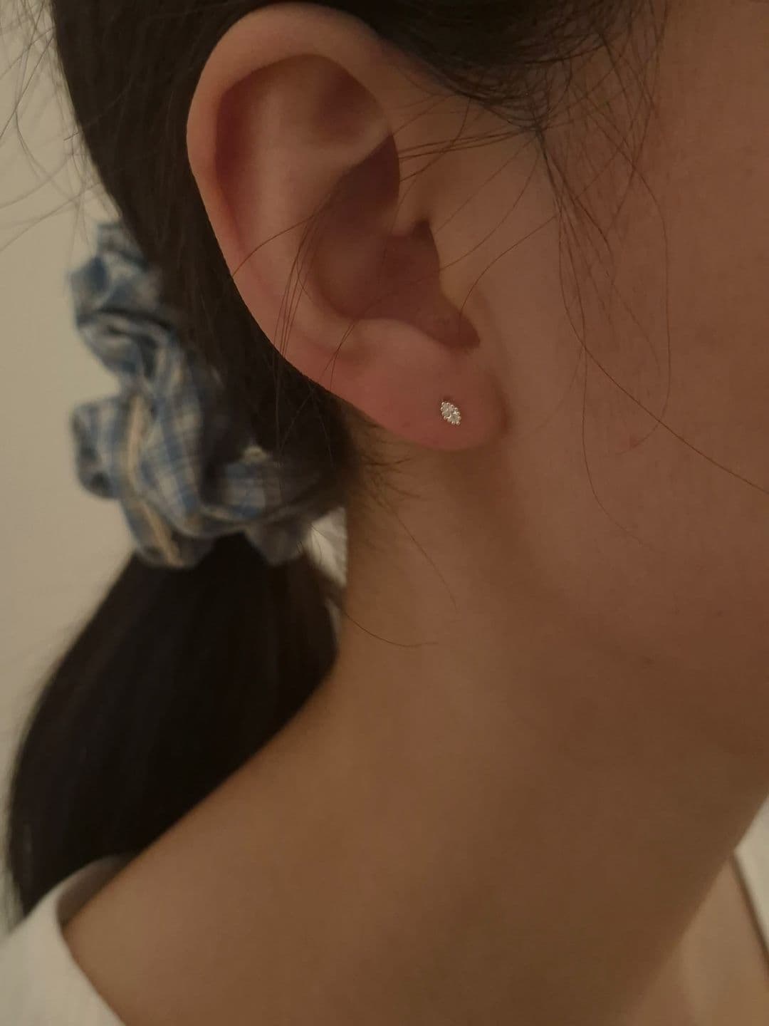 Silver 925 Teardrop Cubic Earrings Piercing E260531877 - 이미지 1