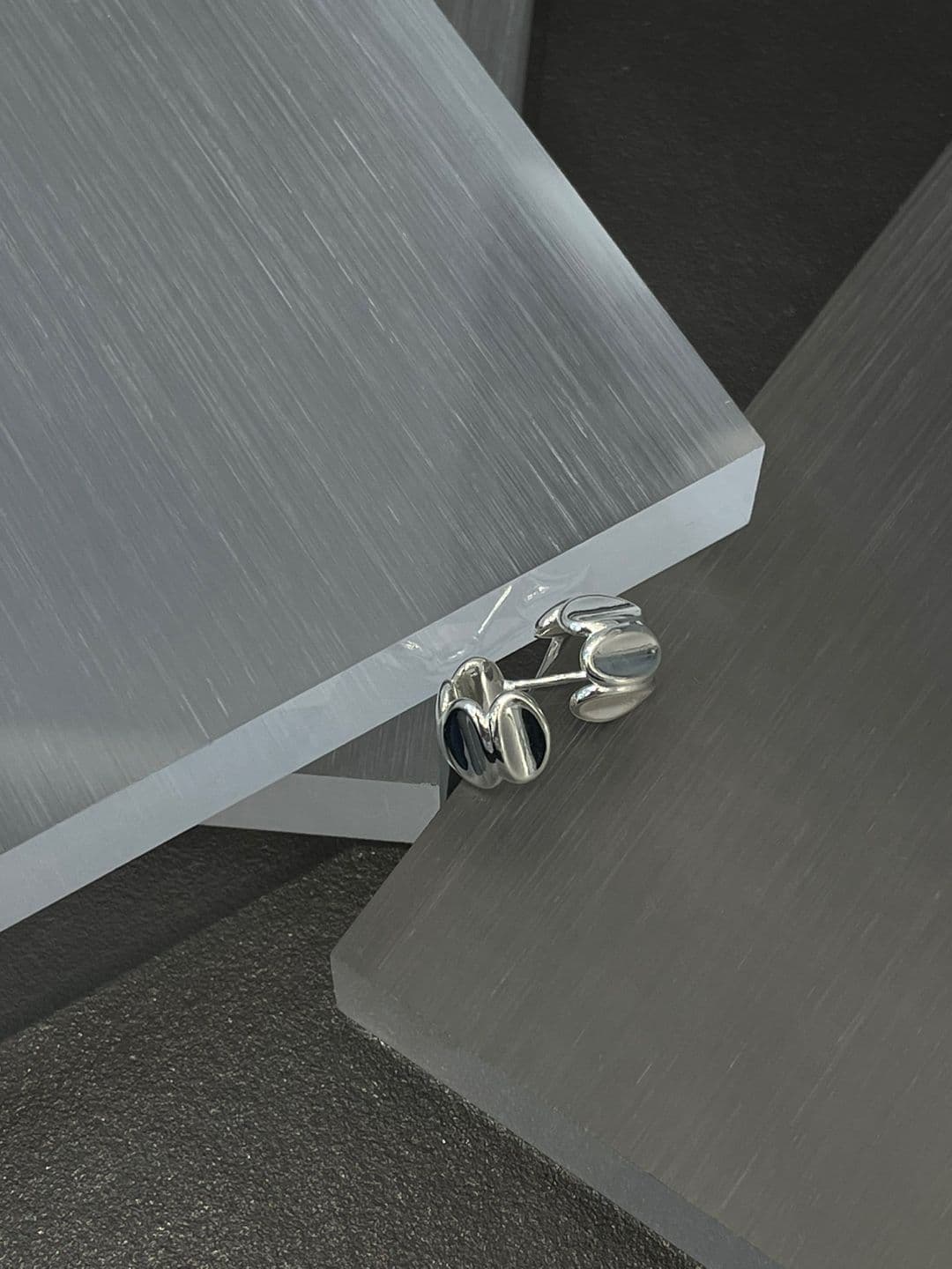 Silver 925 Big Bubble Post Earrings E260589191 - 이미지 6