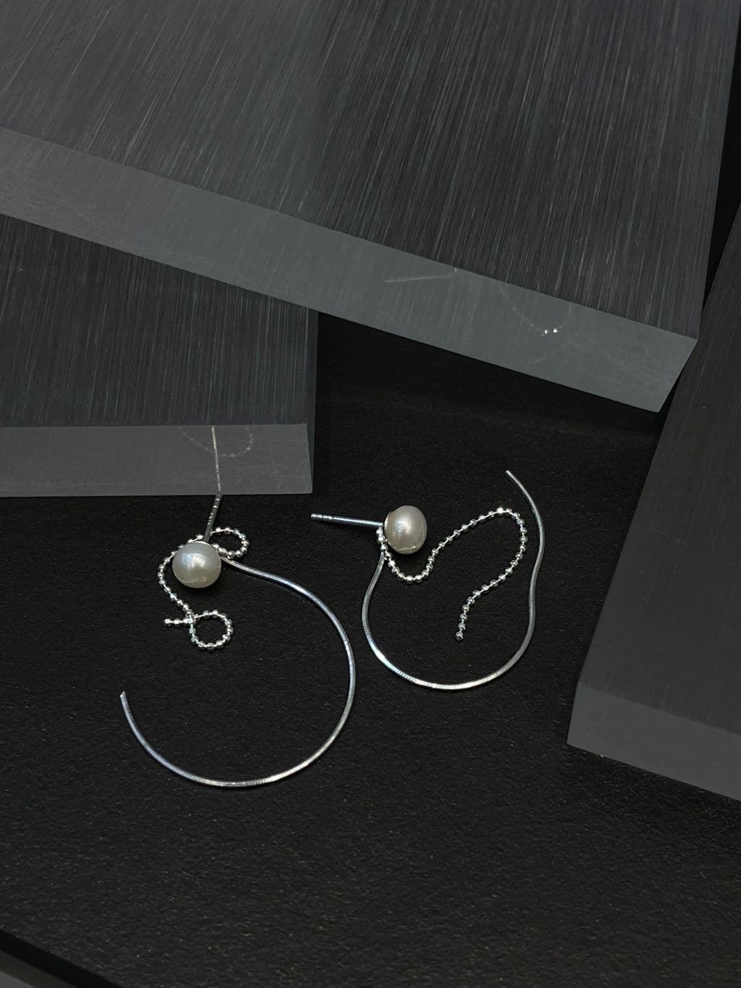 Silver 925 Freshwater Pearl Drop Post Earrings E230450870 - 이미지 4