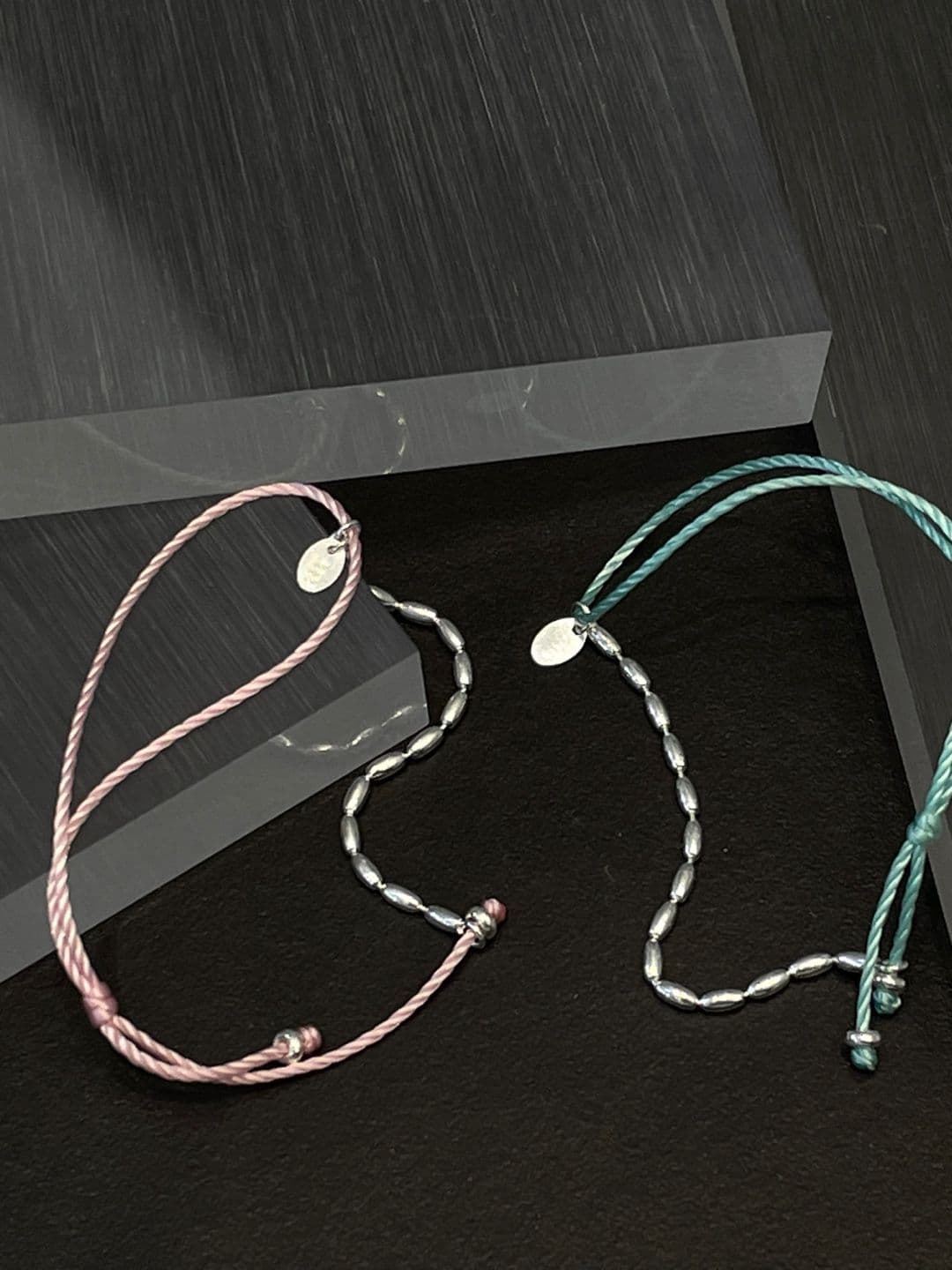 Silver 925 Waxed Strap Silver Ball Bracelet B260685301 - 이미지 15