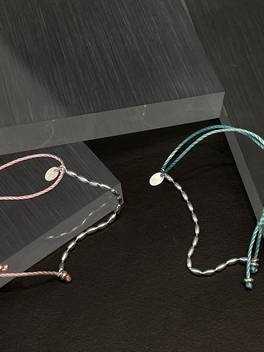 Silver 925 Waxed Strap Silver Ball Bracelet B260685301 - 이미지 16