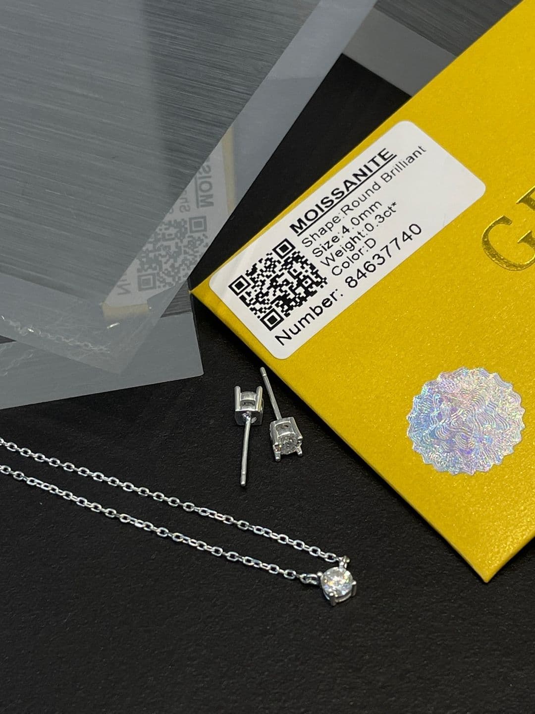 Silver 925 4mm Moissanite Necklace N260655295 - 이미지 10