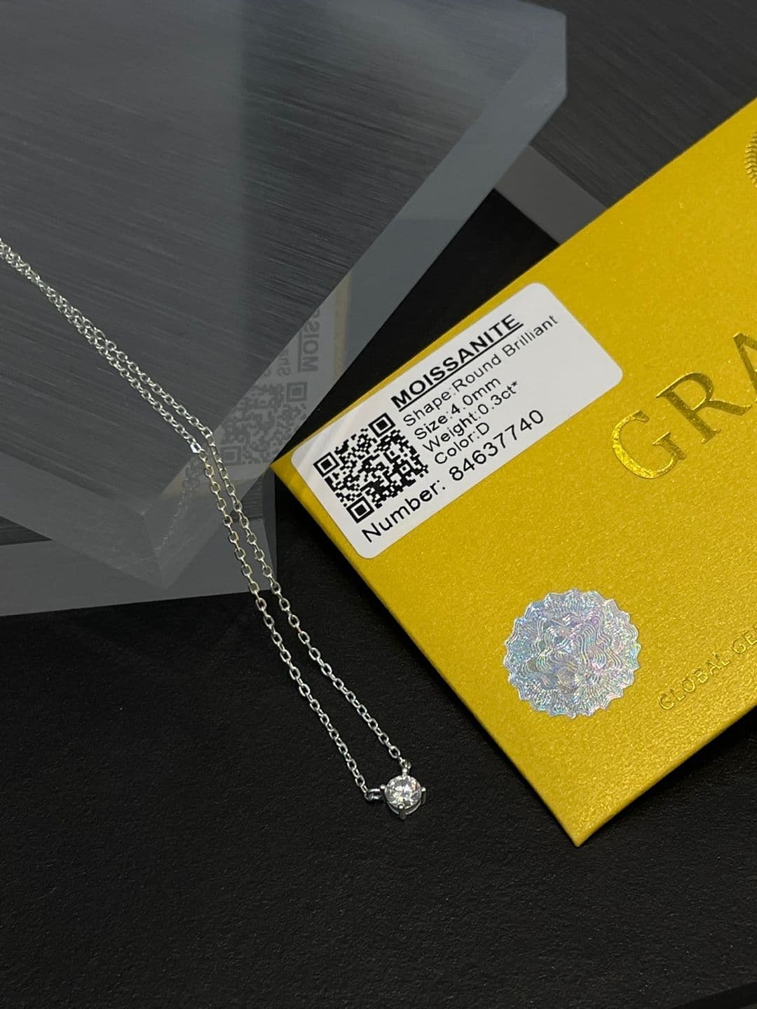 Silver 925 4mm Moissanite Necklace N260655295 - 이미지 11