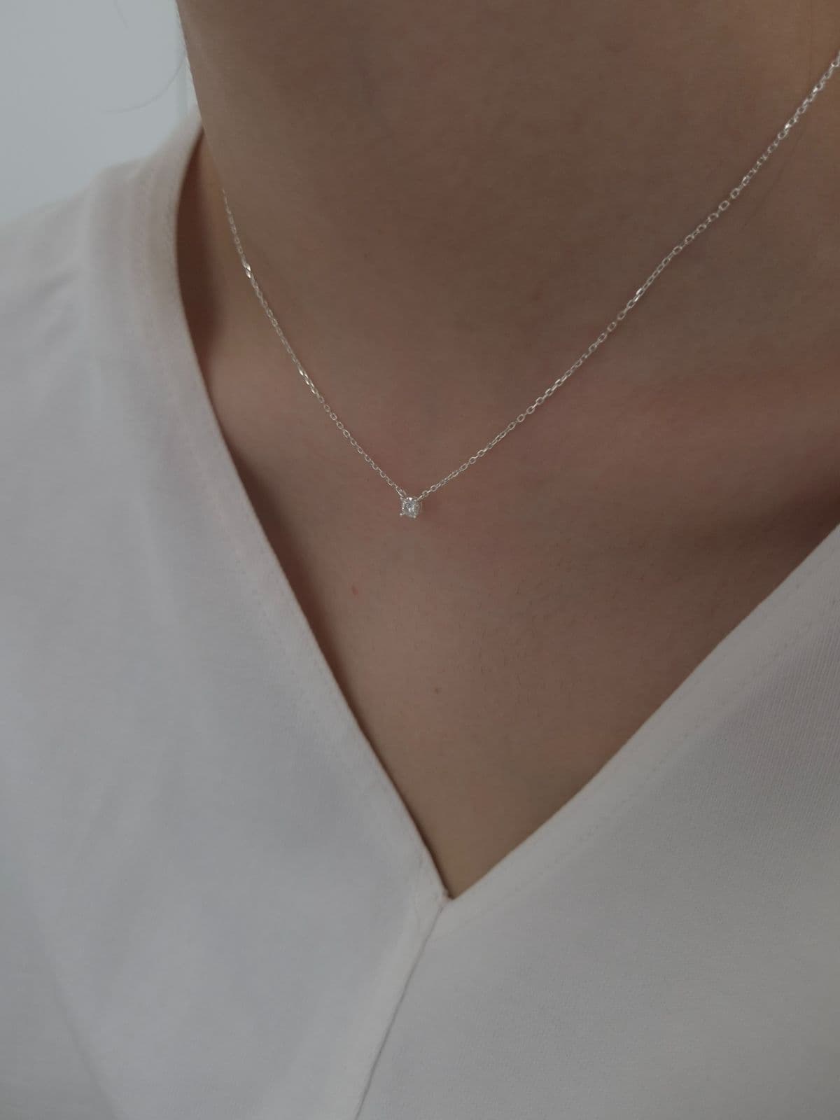 Silver 925 4mm Moissanite Necklace N260655295 - 이미지 6