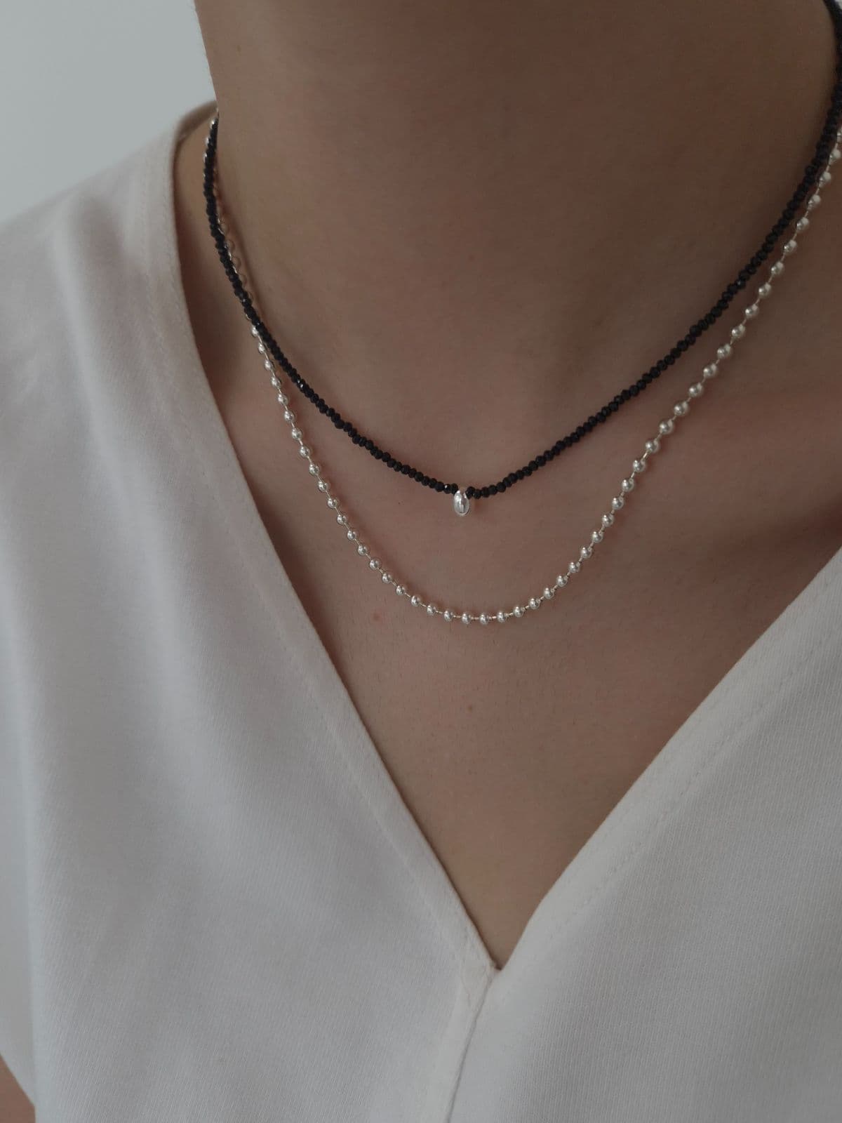 Silver 925 Spinel Teardrop Necklace N260660146 - 이미지 8