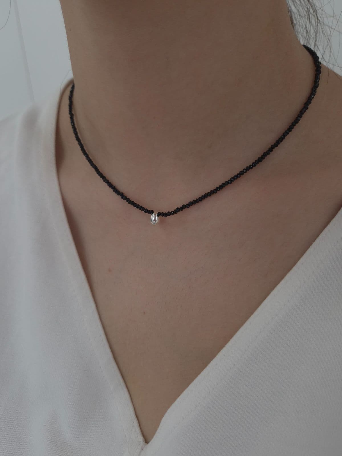 Silver 925 Spinel Teardrop Necklace N260660146 - 이미지 6