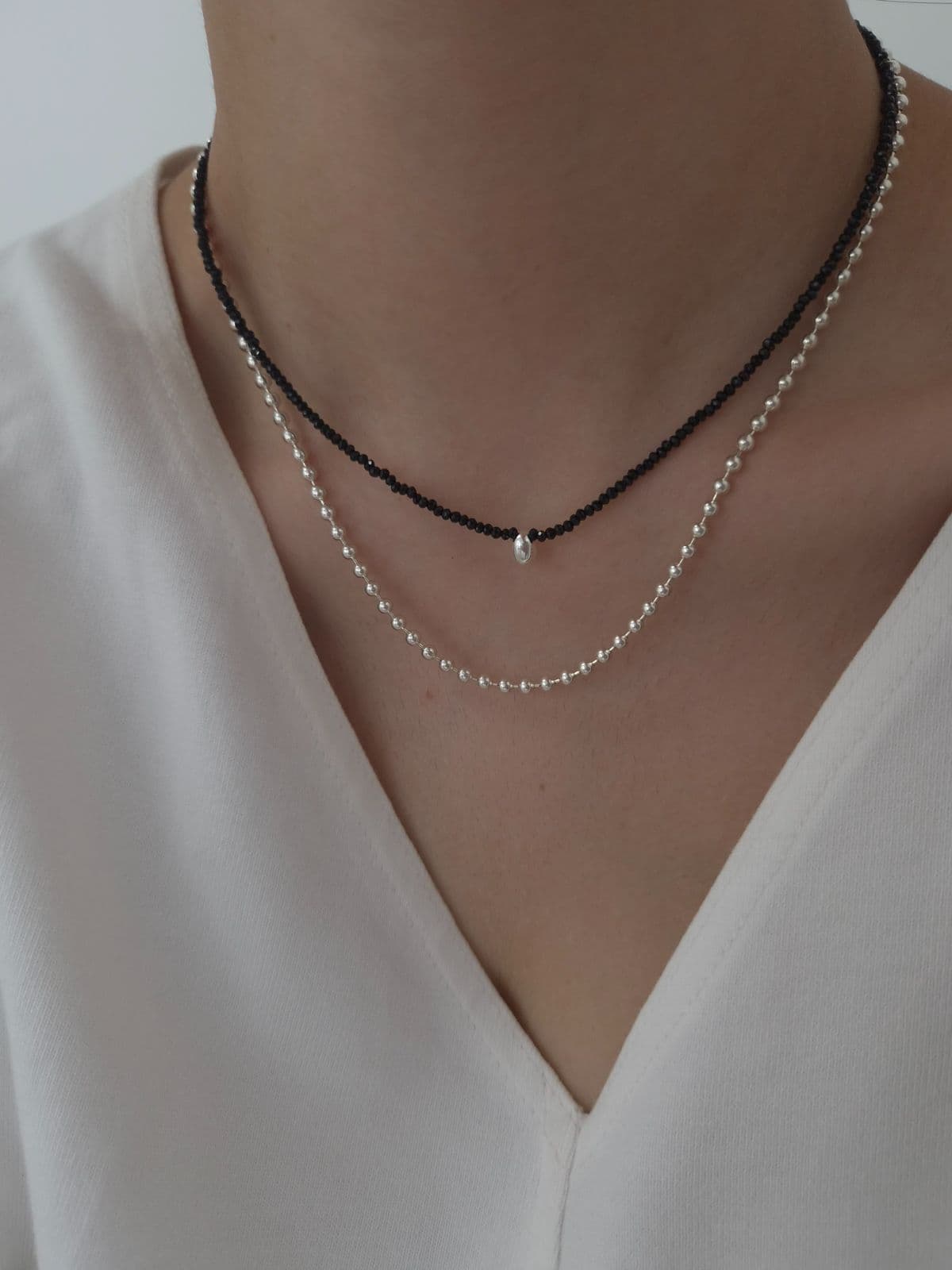 Silver 925 Spinel Teardrop Necklace N260660146 - 이미지 7