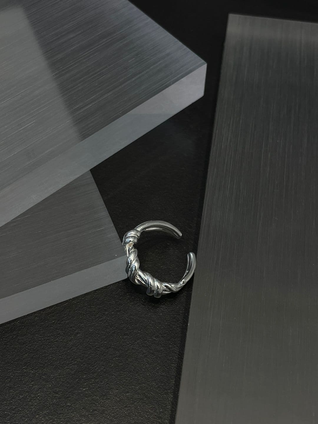 Silver 925 Classic Twist Open Ring R230753904 - 이미지 8