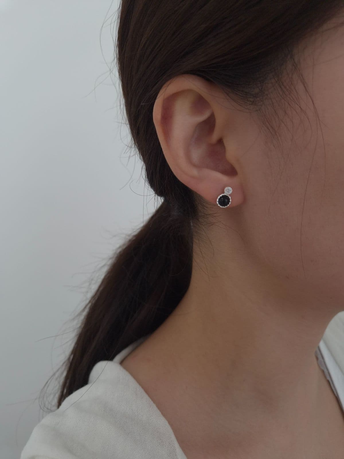 Silver 925 Aurora Cubic Post Earrings E260709198 - 이미지 6