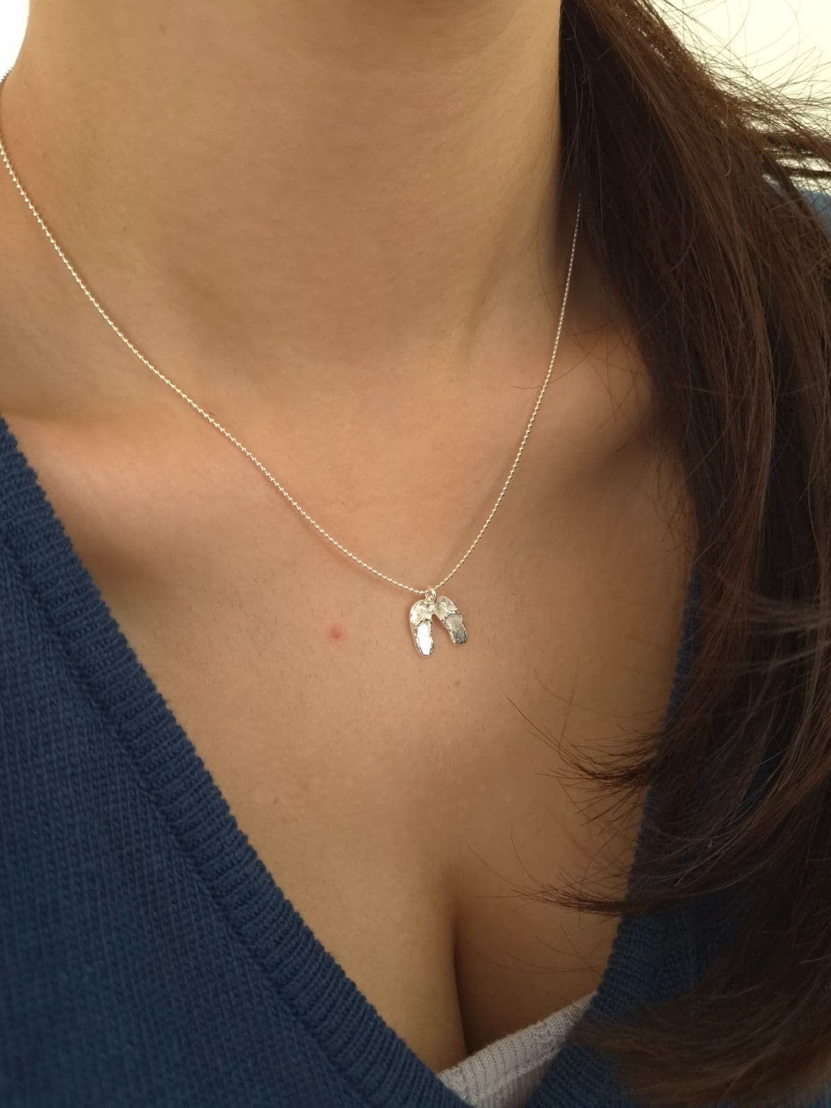 Silver 925 Slipper Pendant Necklace N260716132 - 이미지 1