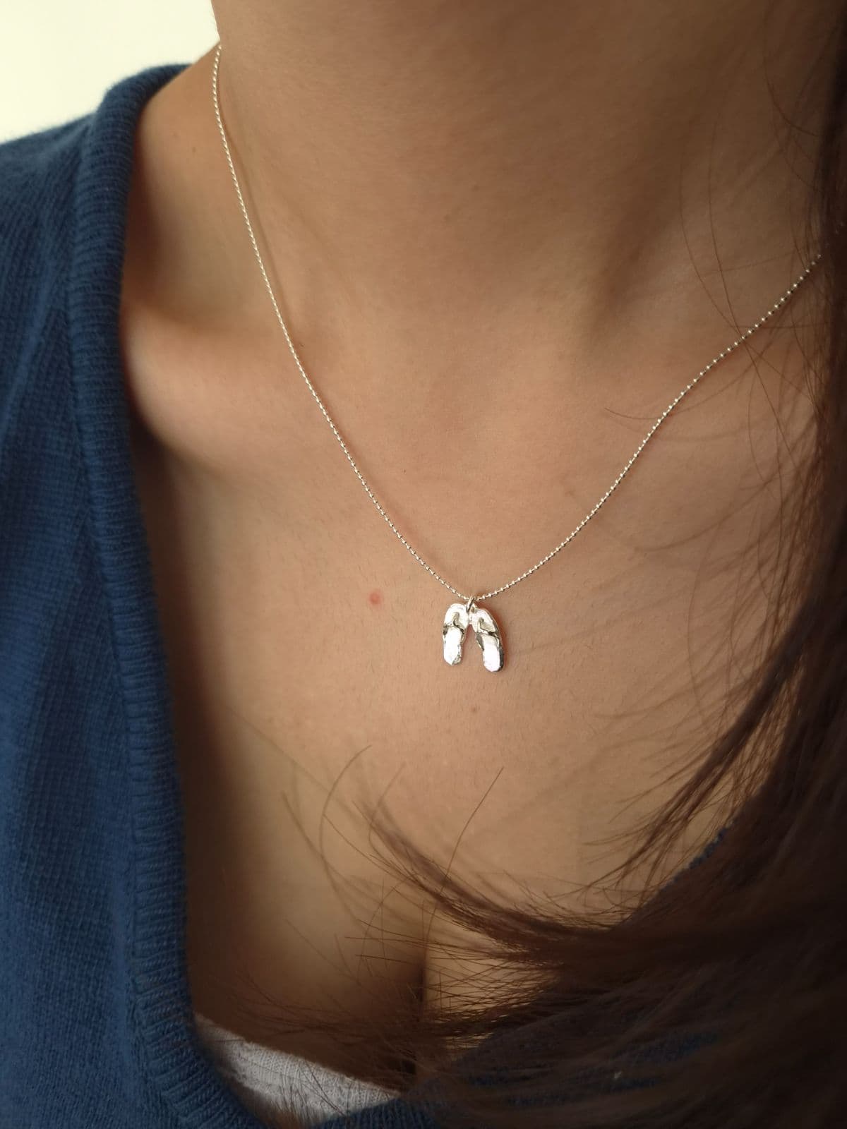 Silver 925 Slipper Pendant Necklace N260716132 - 이미지 3