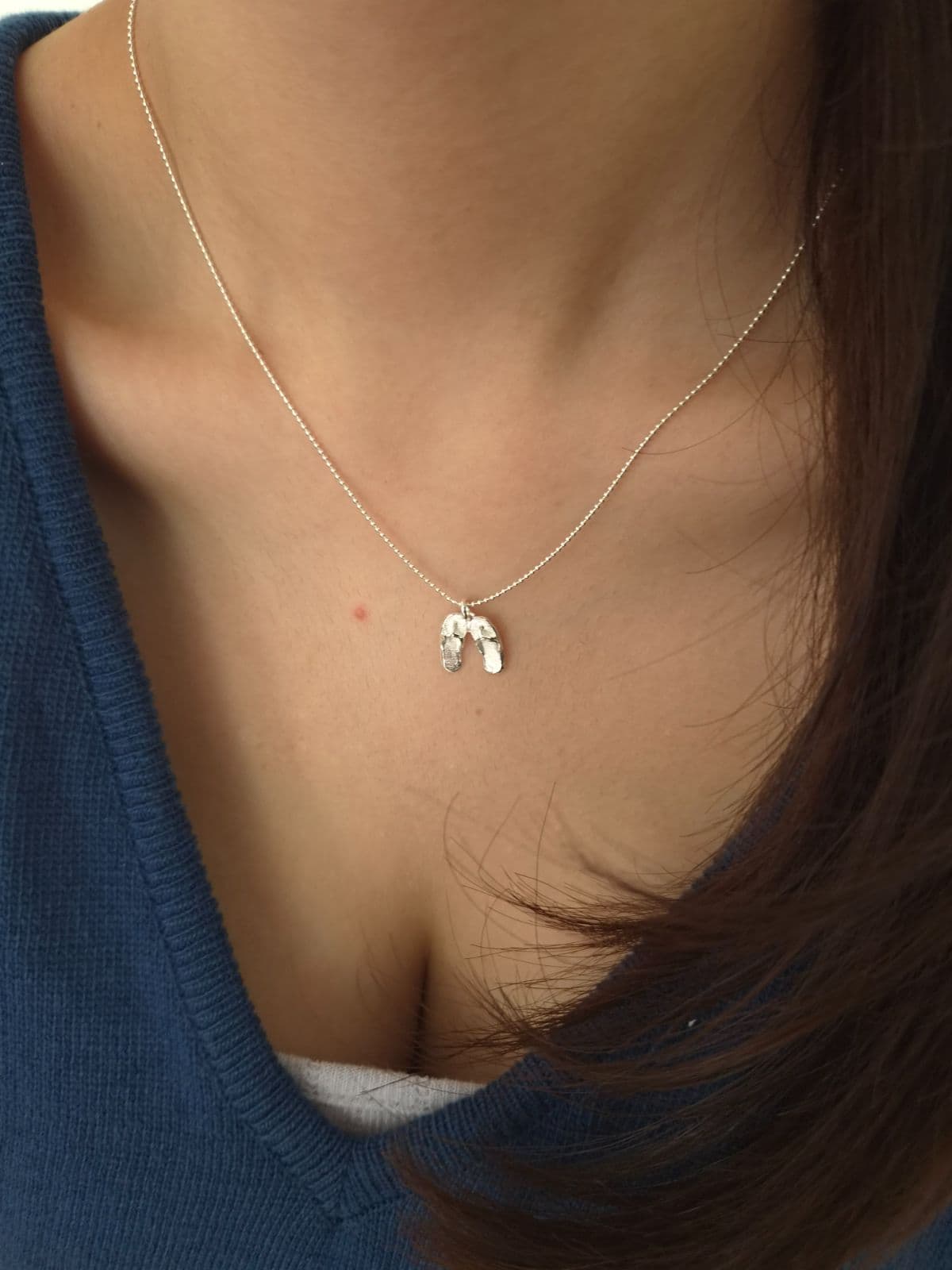 Silver 925 Slipper Pendant Necklace N260716132 - 이미지 5