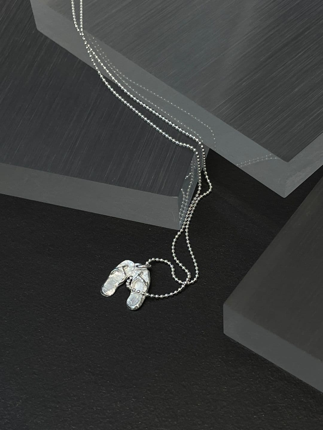 Silver 925 Slipper Pendant Necklace N260716132 - 이미지 9