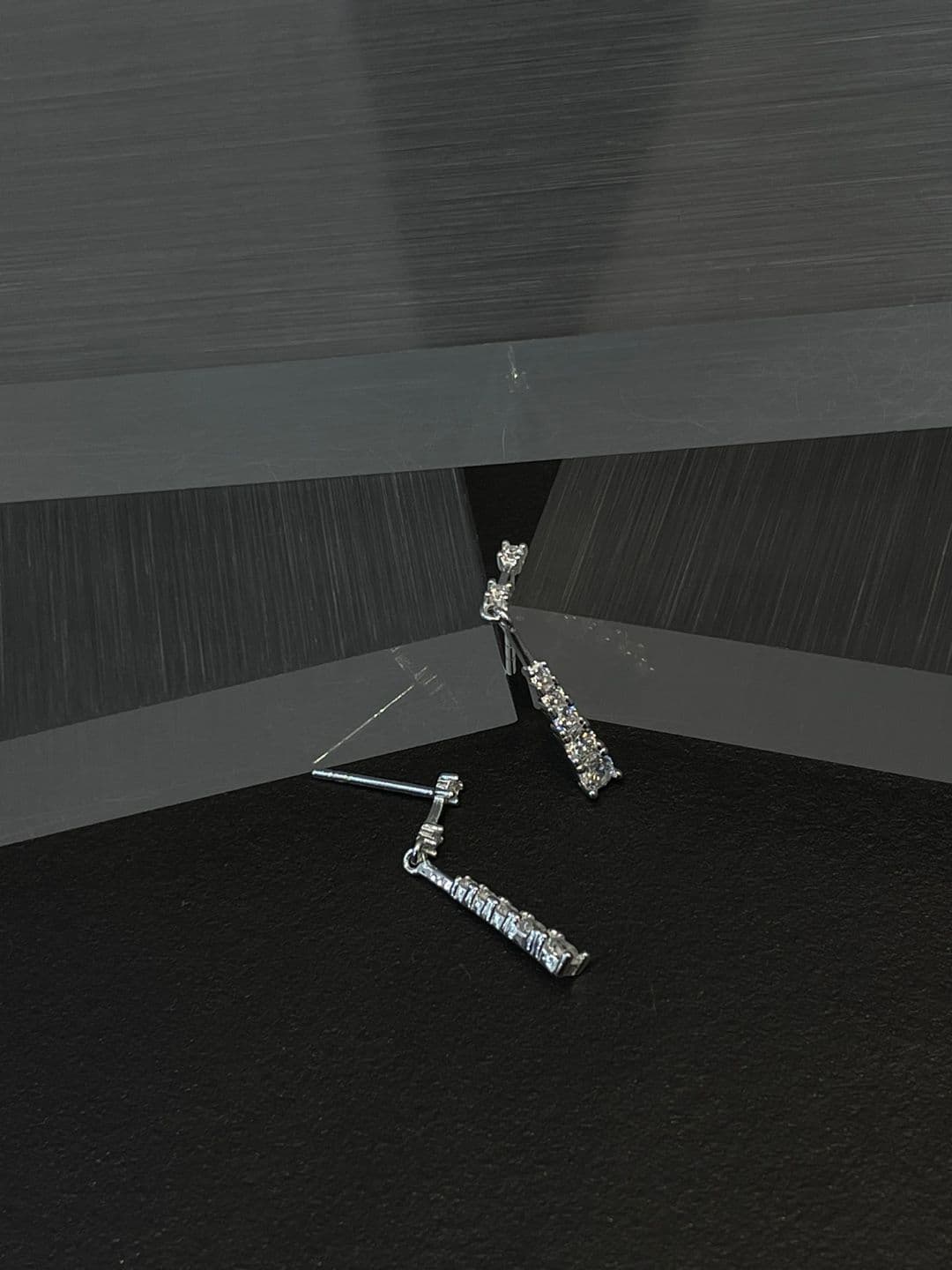 Silver 925 Cubic Drop Post Earrings E230338377 - 이미지 6
