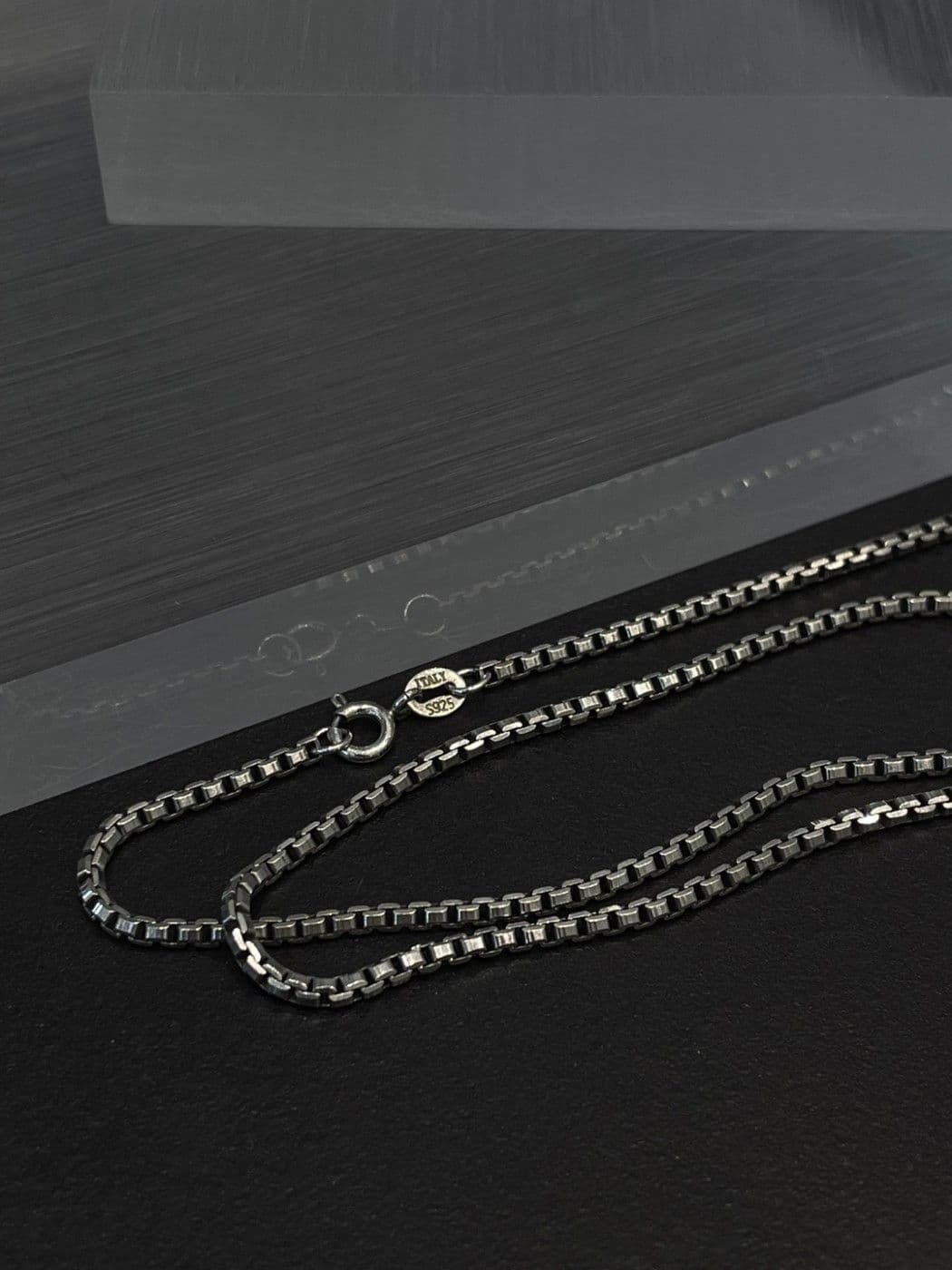 Silver 925 Oxidized Chain 50-60cm Necklace N260735666 - 이미지 8