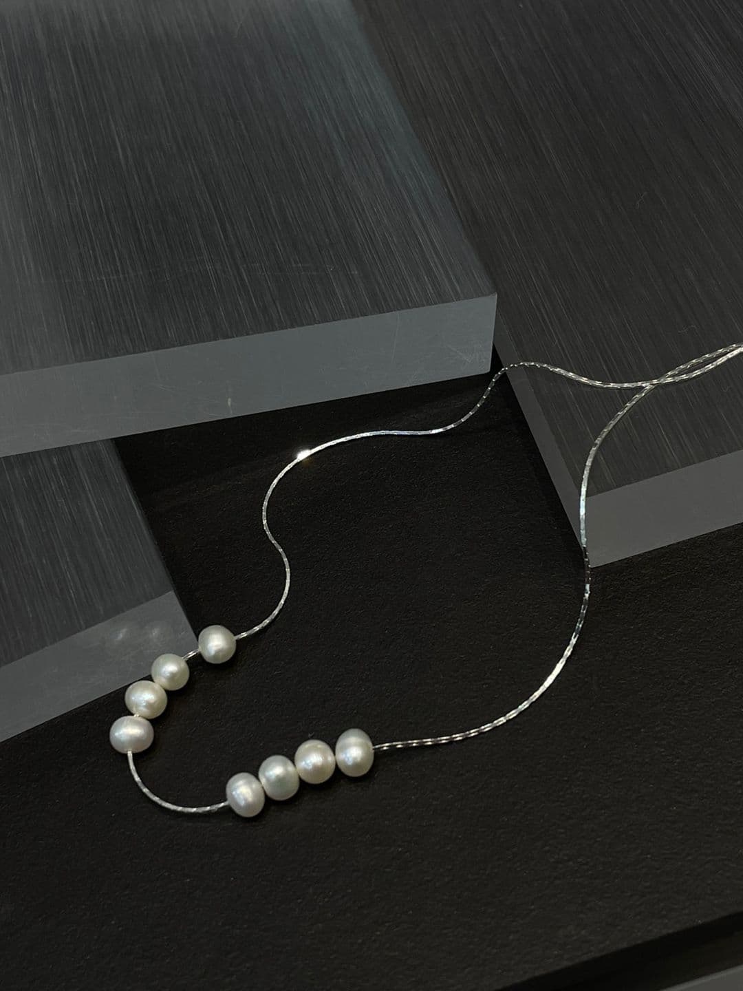 Silver 925 Freshwater Pearl Necklace N231222921 - 이미지 6