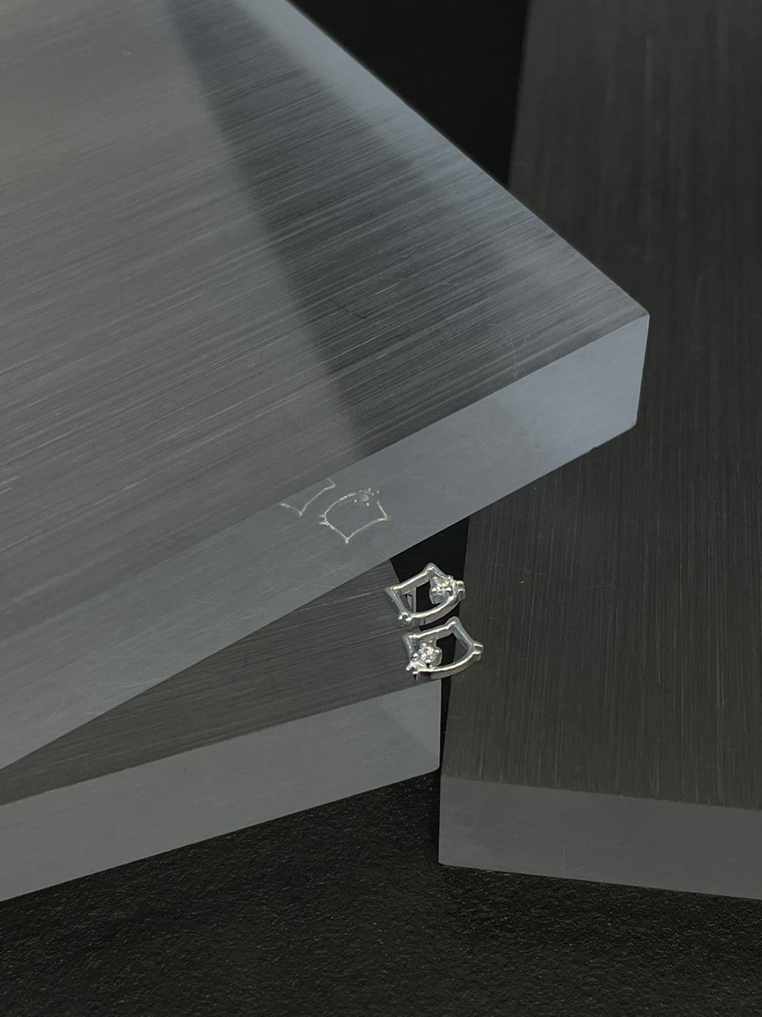 Silver 925 Cat Cubic Post Earrings E260772033 - 이미지 6