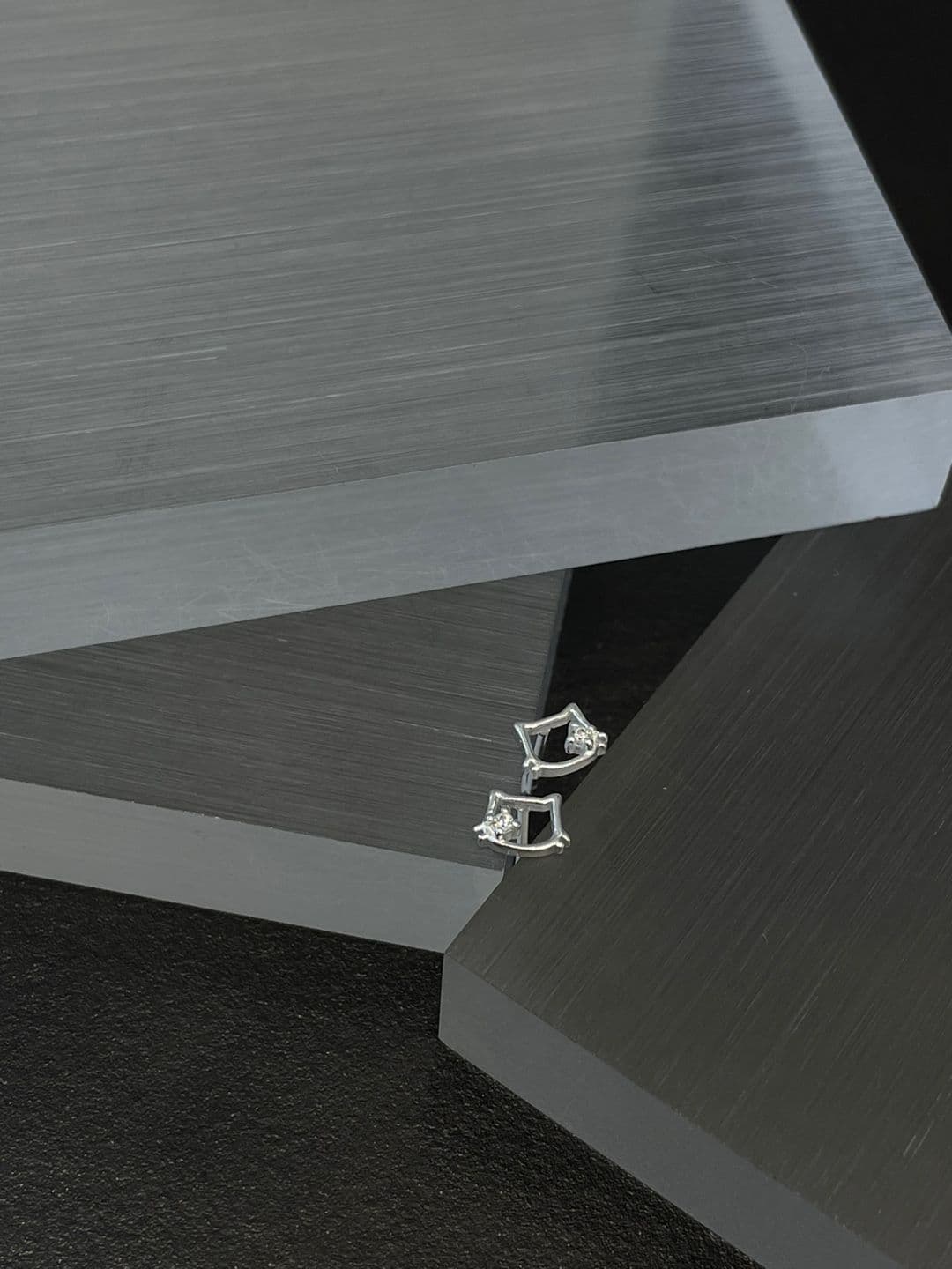 Silver 925 Cat Cubic Post Earrings E260772033 - 이미지 7